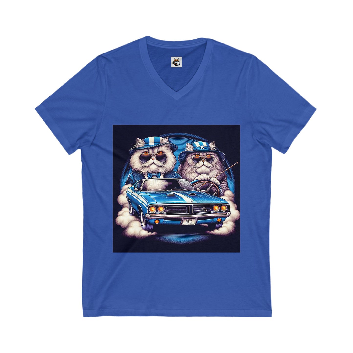 - Selkirk Rex American flag couple t shirt