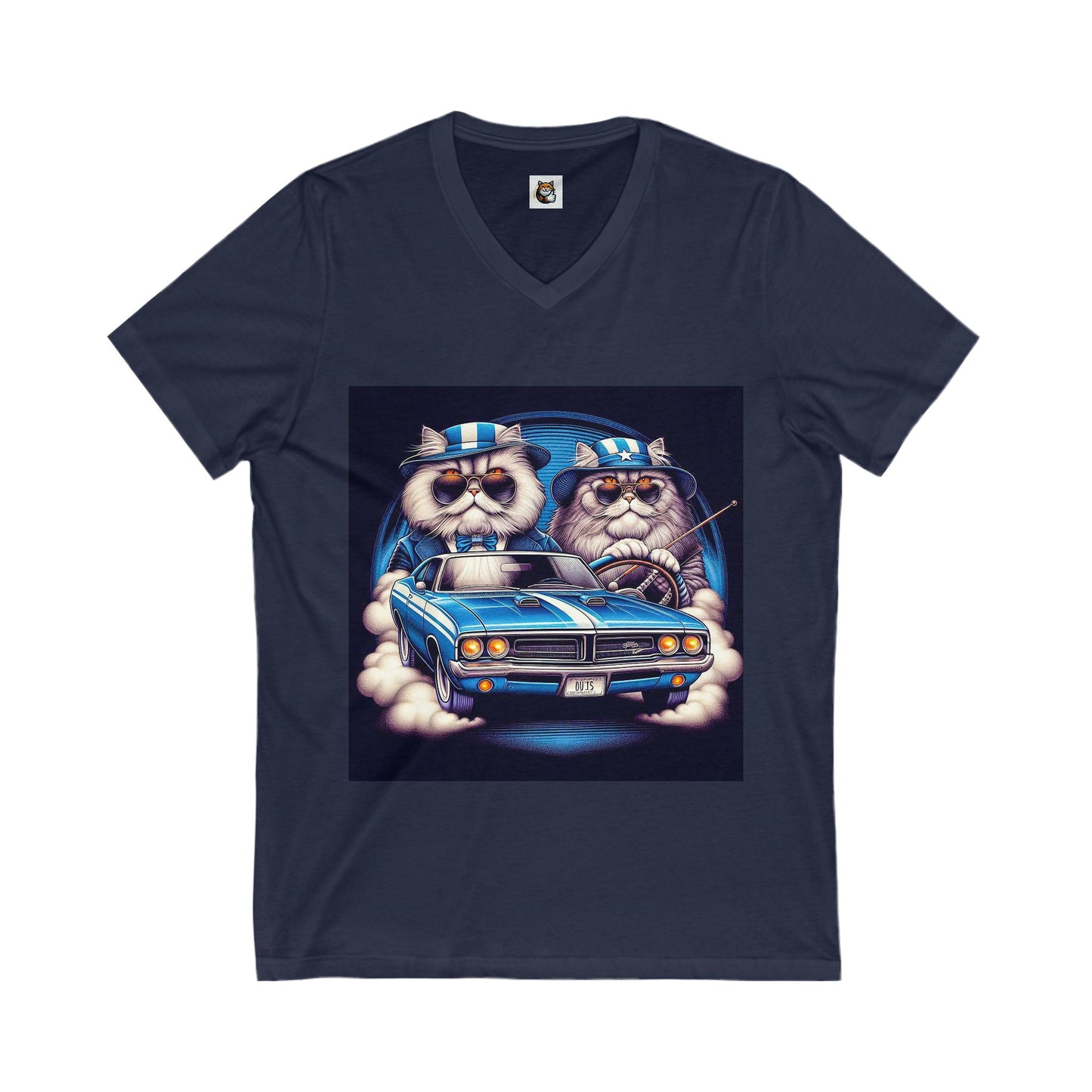 - Selkirk Rex American flag couple t shirt