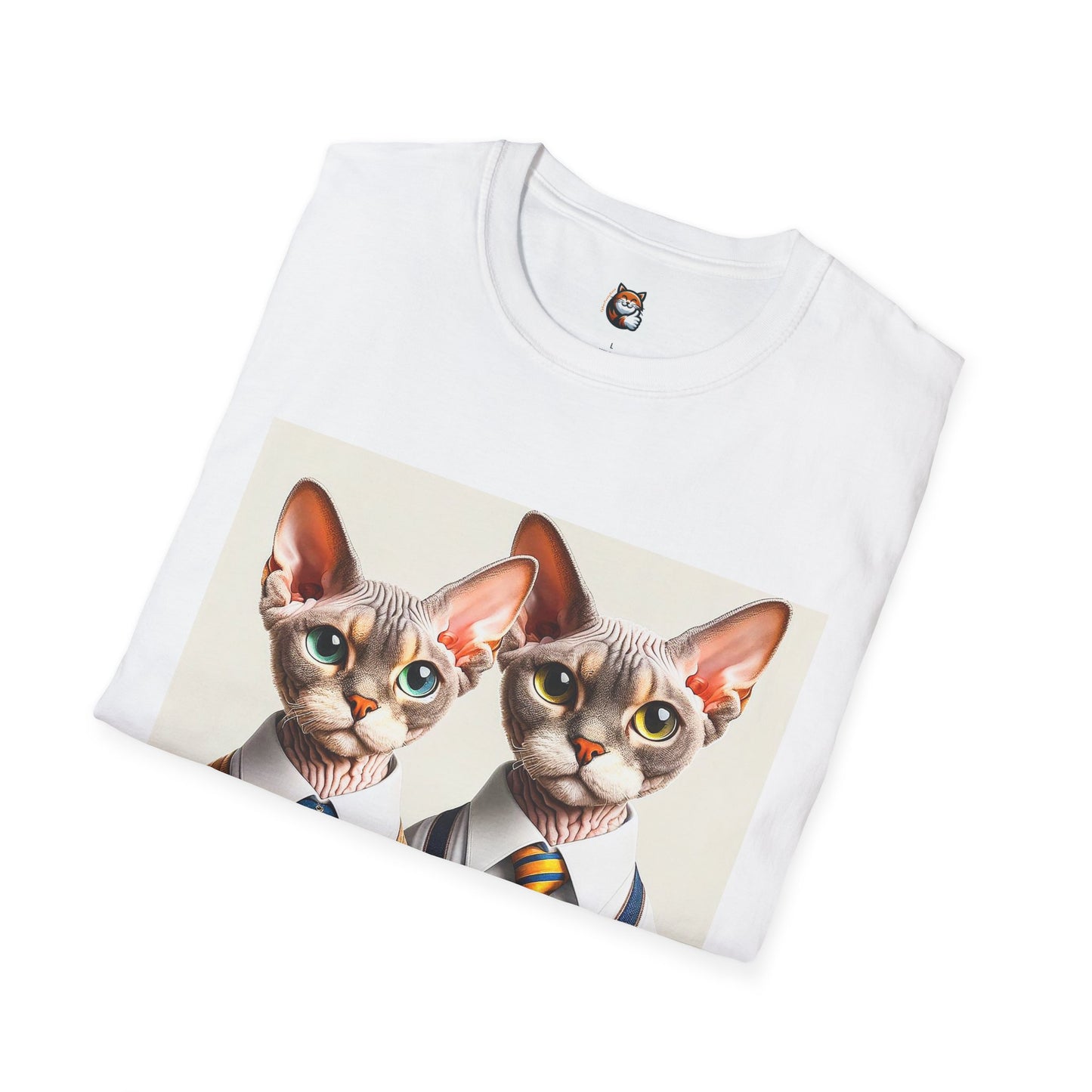 Devon Rex Cat suits Softstyle T-Shirt