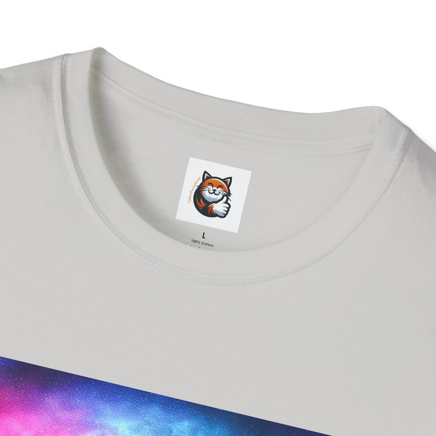 Selkirk Rex Cat T-Shirt purple sunset