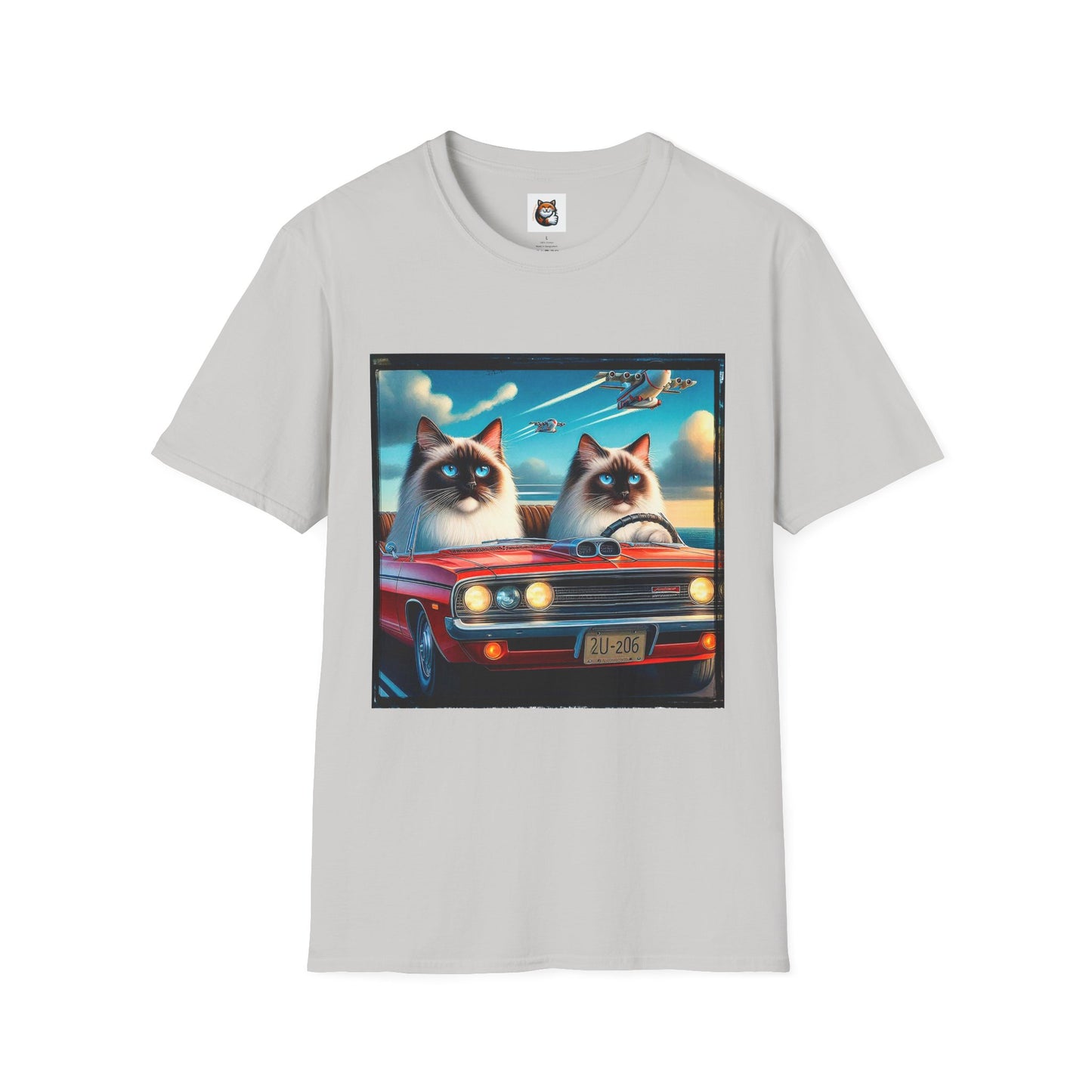 Wacky Birman night driving Softstyle T-Shirt