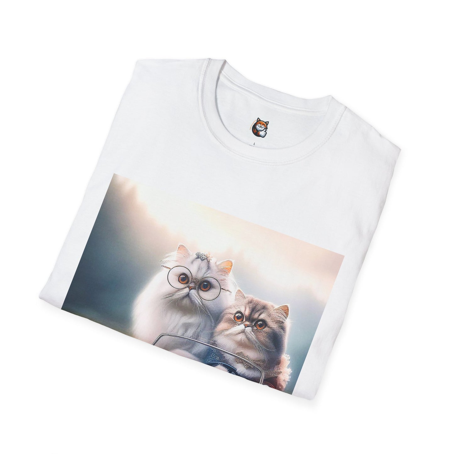 Wacky Persian Cat Unisex Softstyle T-Shirt