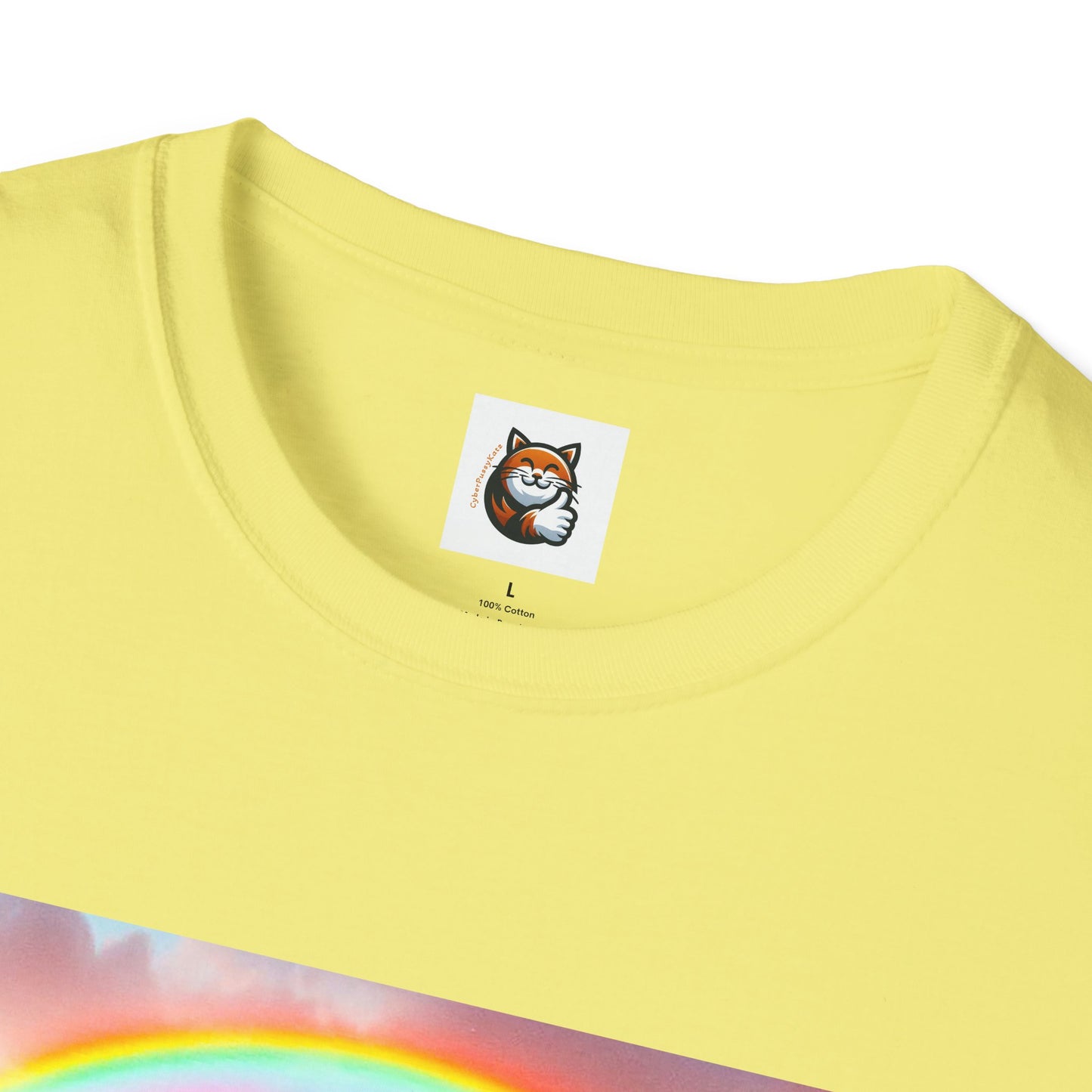 Selkirk Rex Cat T-Shirt rainbow bridge
