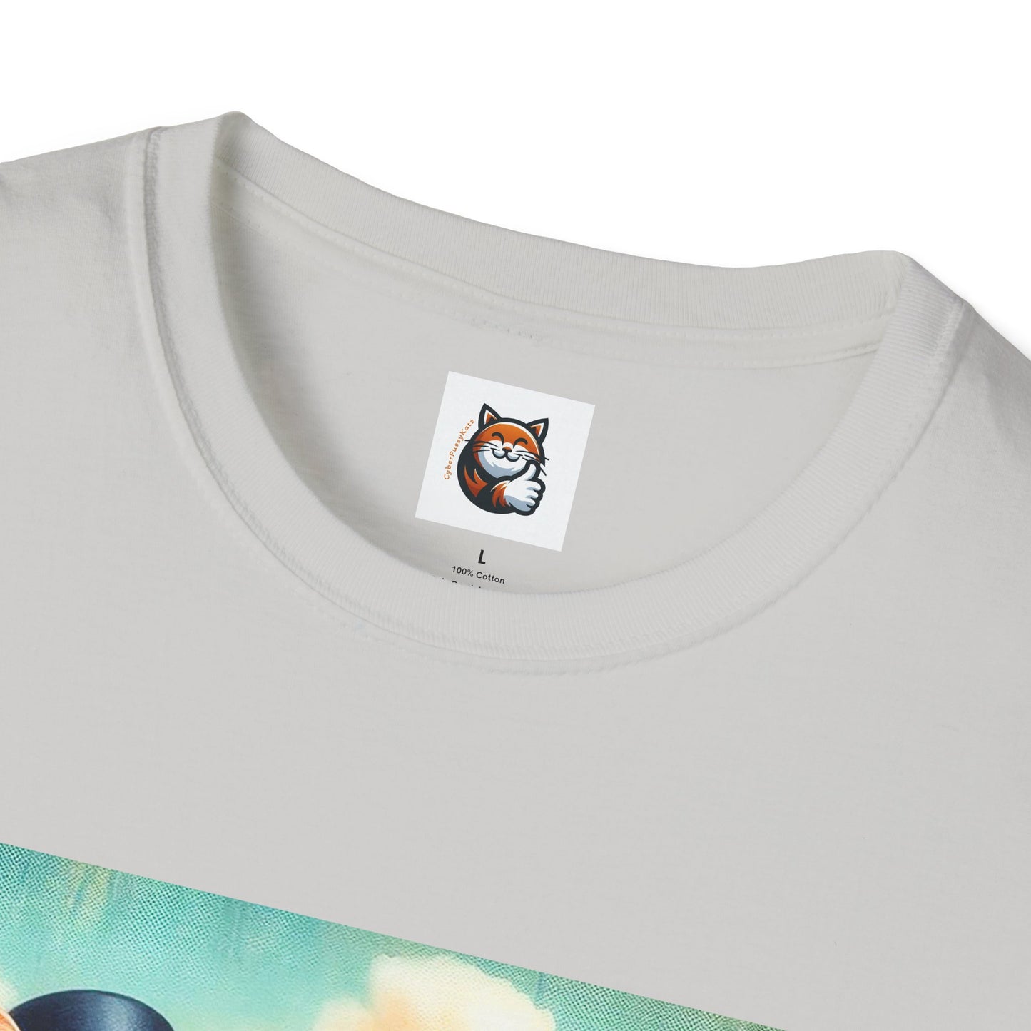 Wacky Domestic Cat Unisex Softstyle T-Shirt