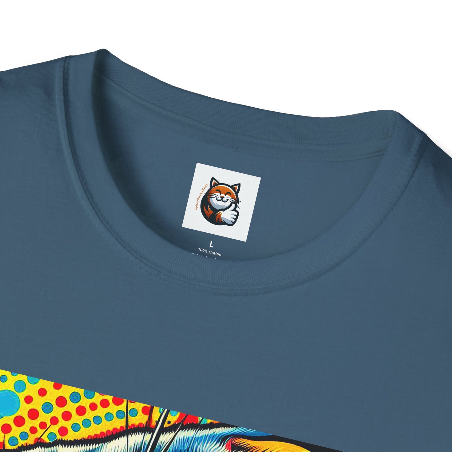 Scottish Fold Cat yellow comic book shirt