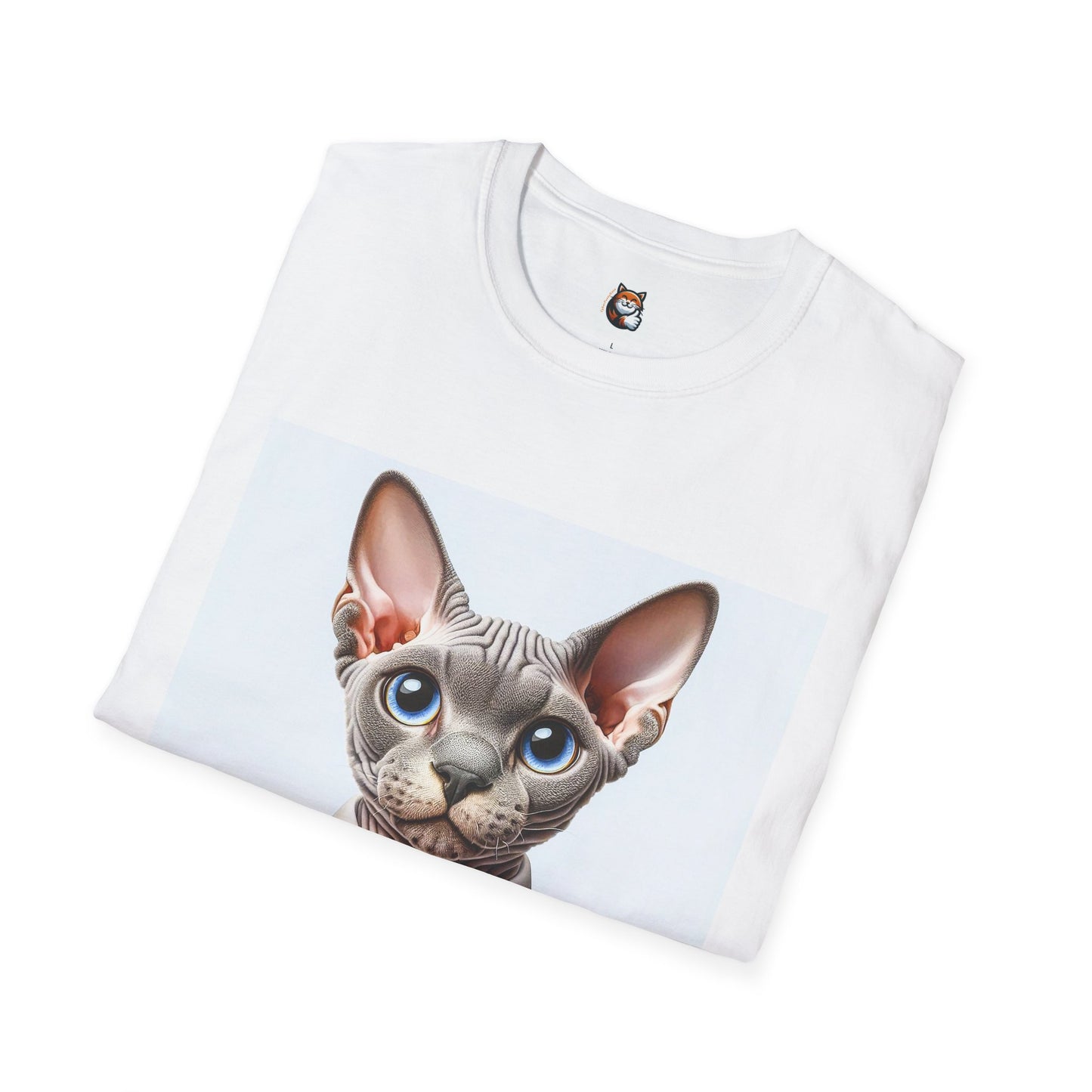 Devon Rex Cat business man Softstyle T-Shirt