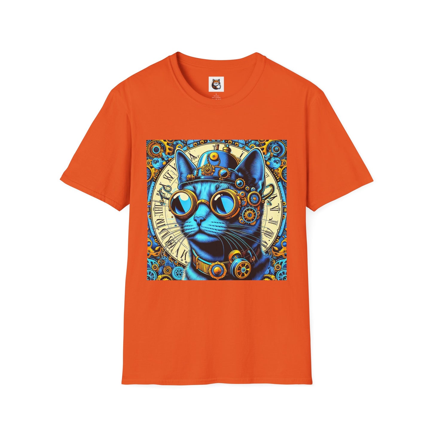 Russian Blue Cat steam punk T-Shirt