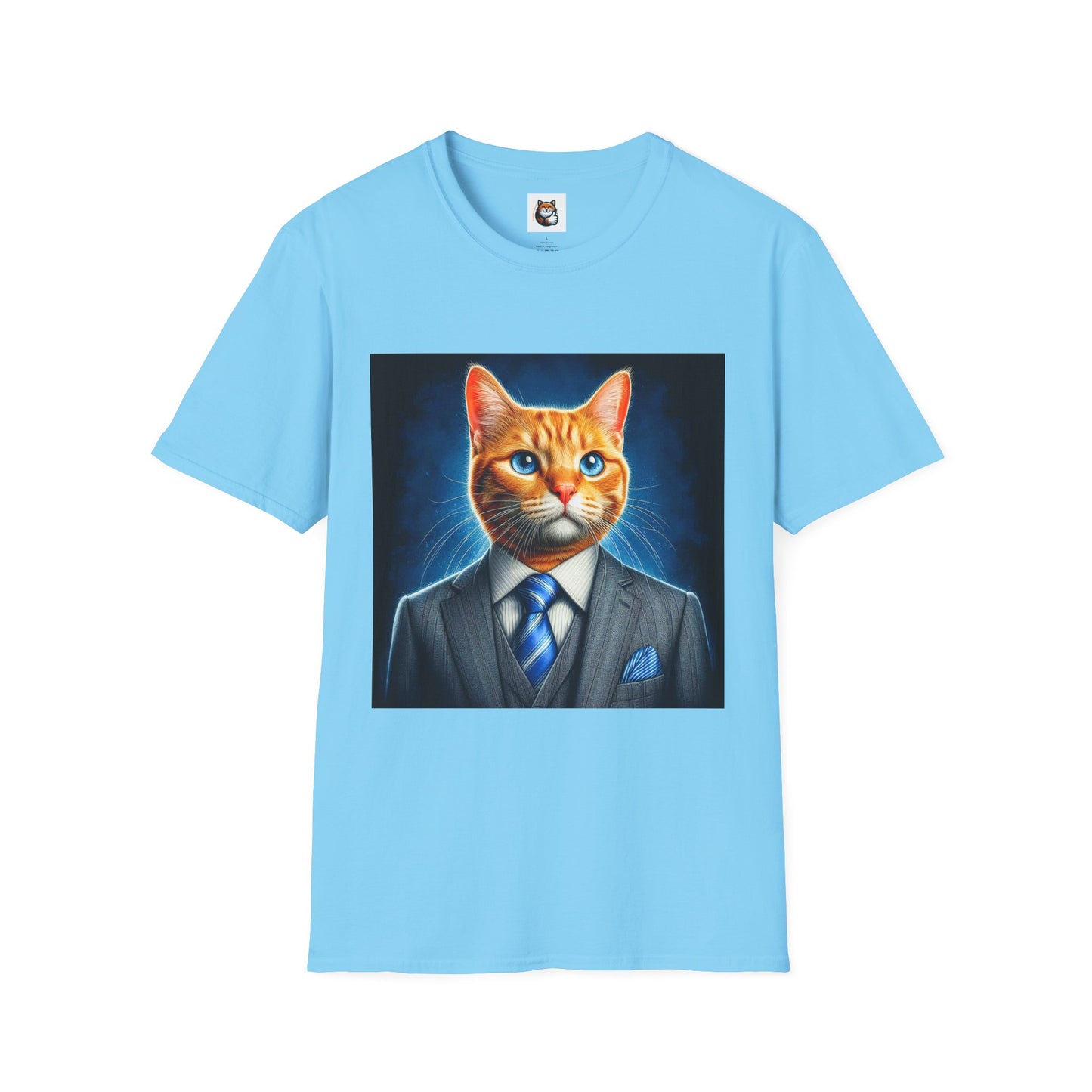 Domestic Cat Unisex suit and tie T-Shirt