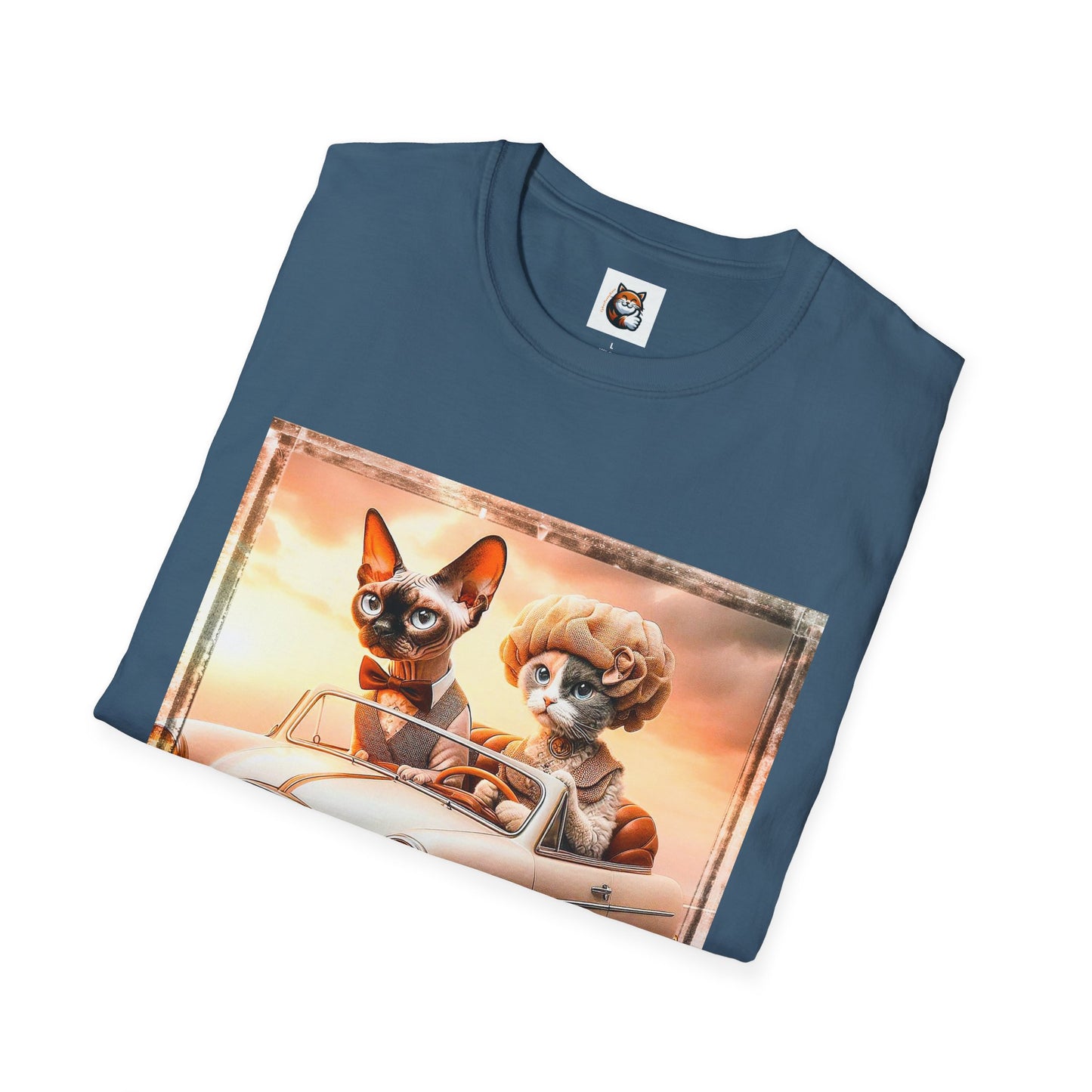 Wacky  Devon Rex Cat Unisex Softstyle T-Shirt