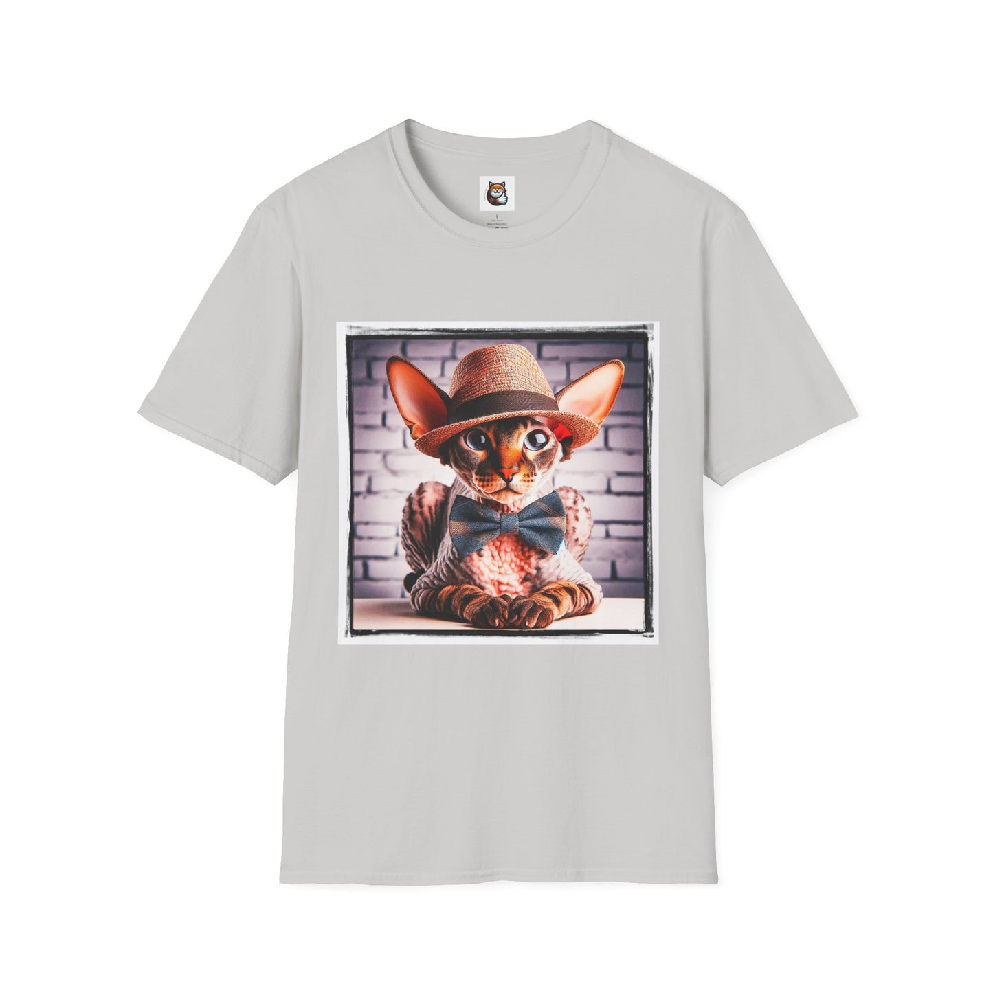 Cornish Rex Cat bow tie and hat T-Shirt