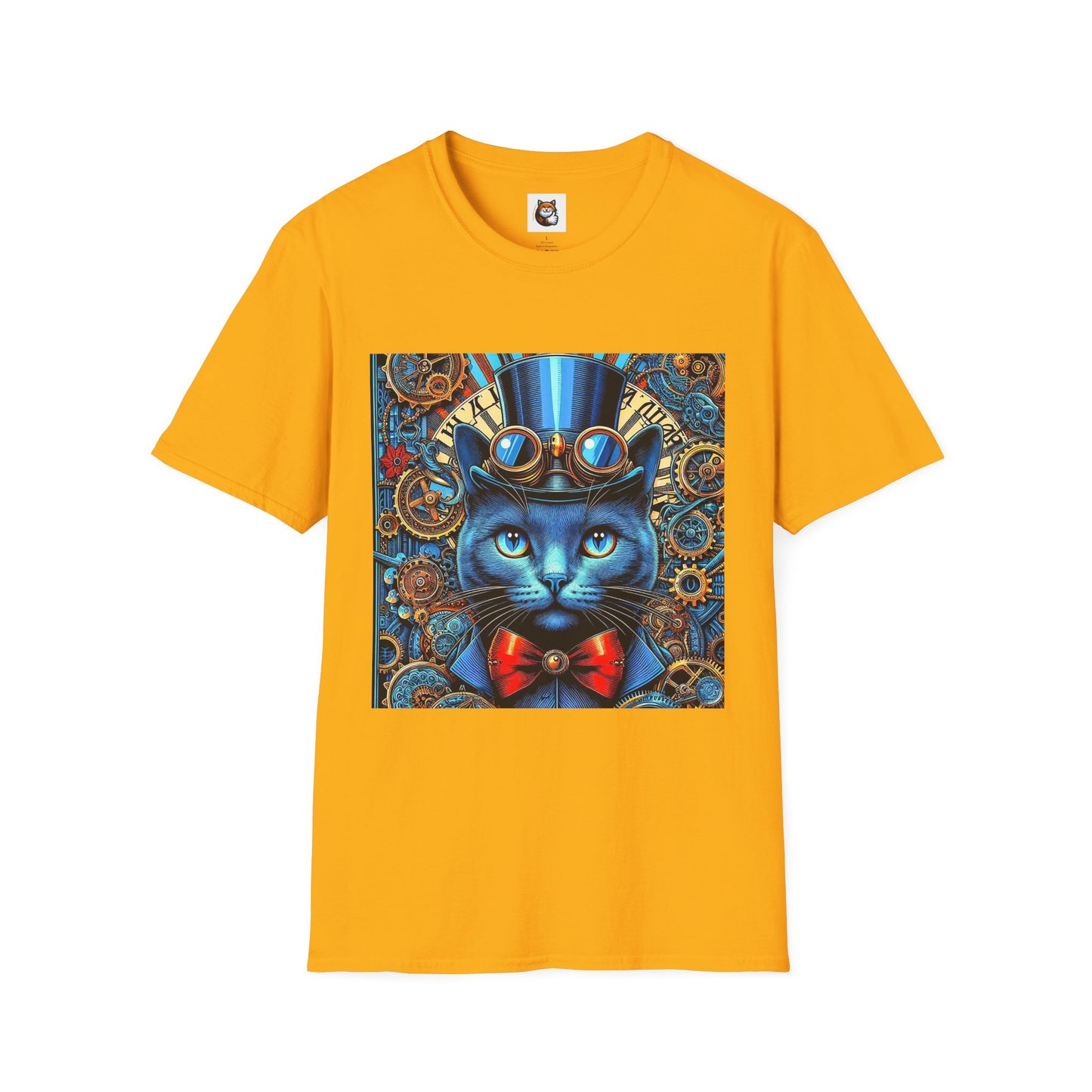Russian Blue Cat Unisex Softstyle T-Shirt