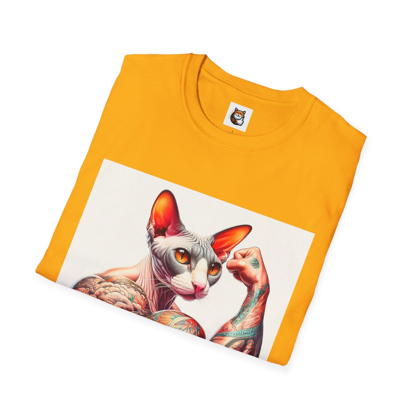 Cornish Rex Cat muscles  T-Shirt