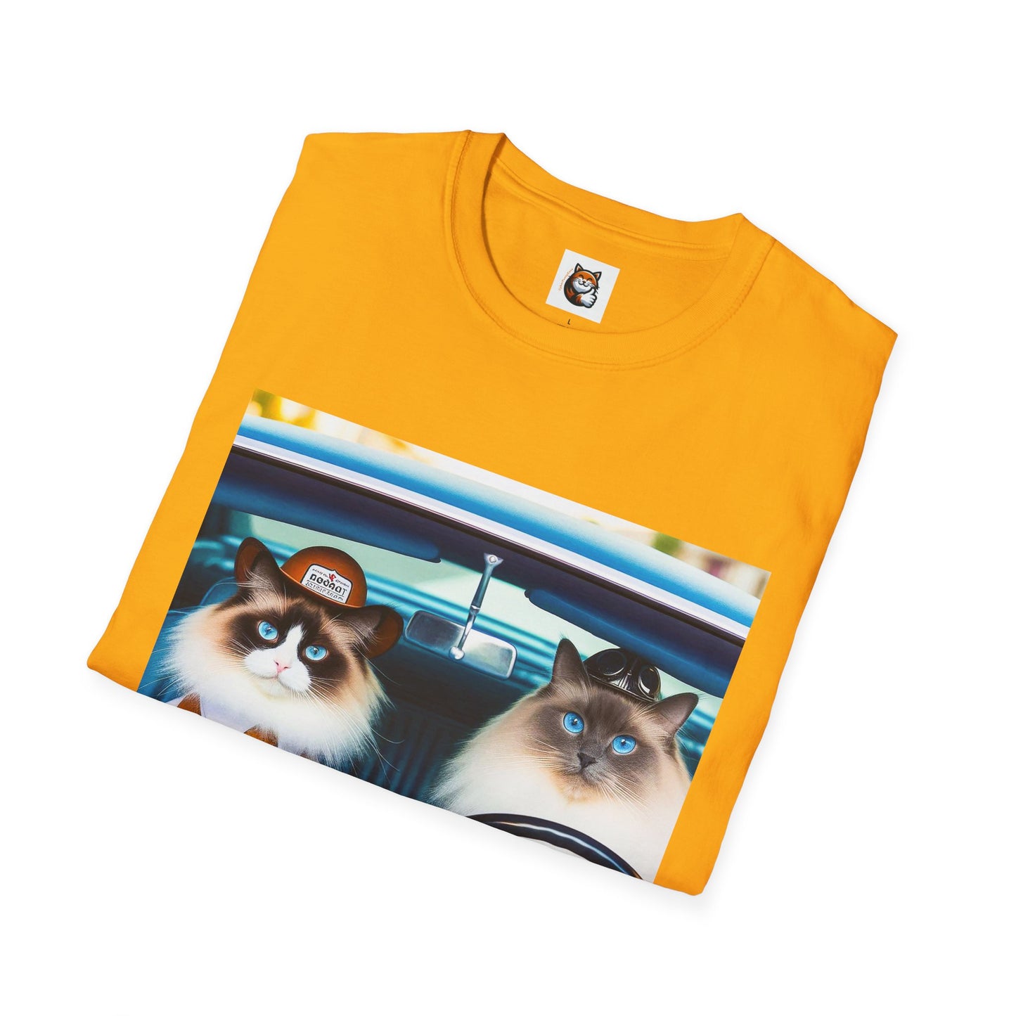 Wacky Ragdoll fun couple driving T-Shirt