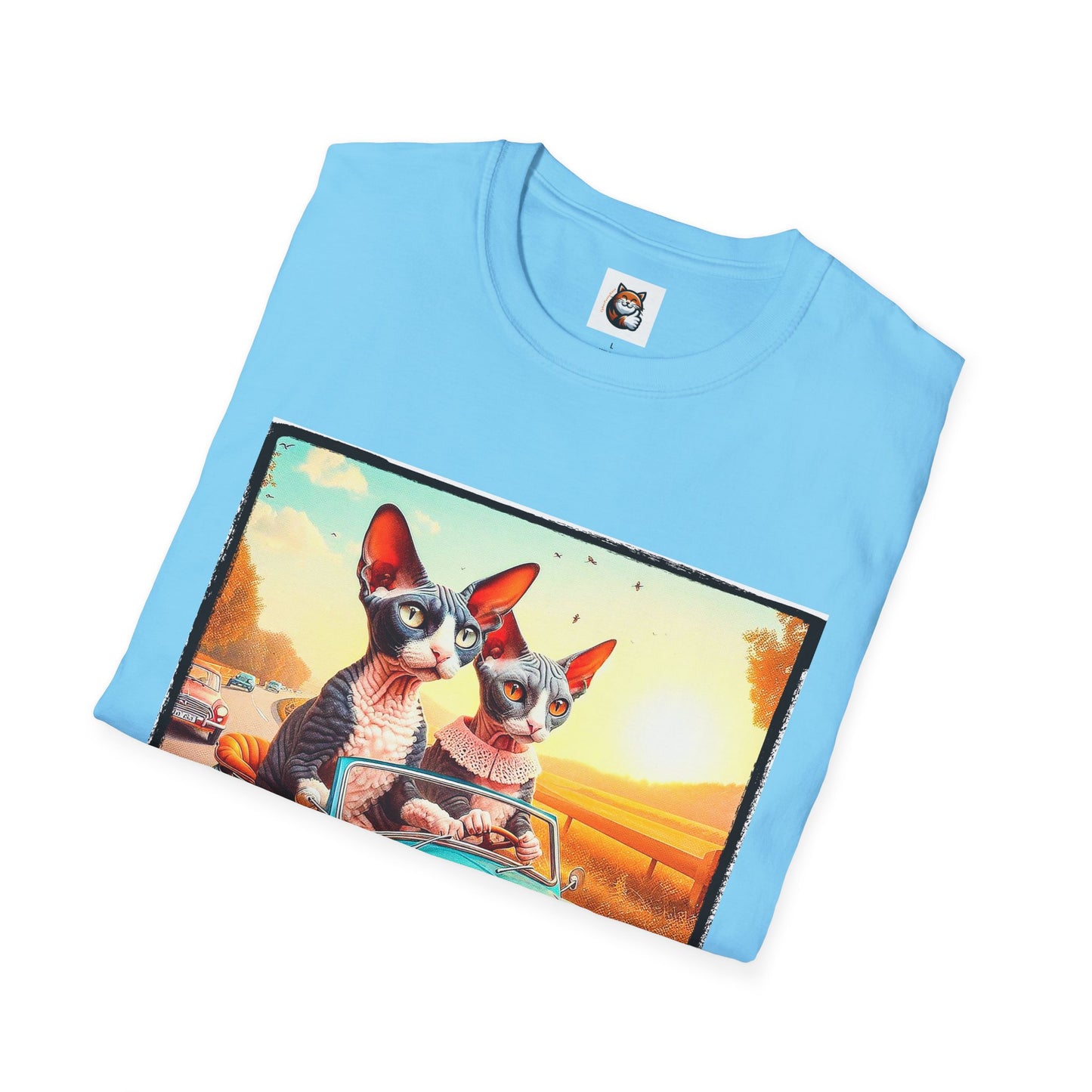 Wacky Cornish Rex Cat tiny car T-Shirt