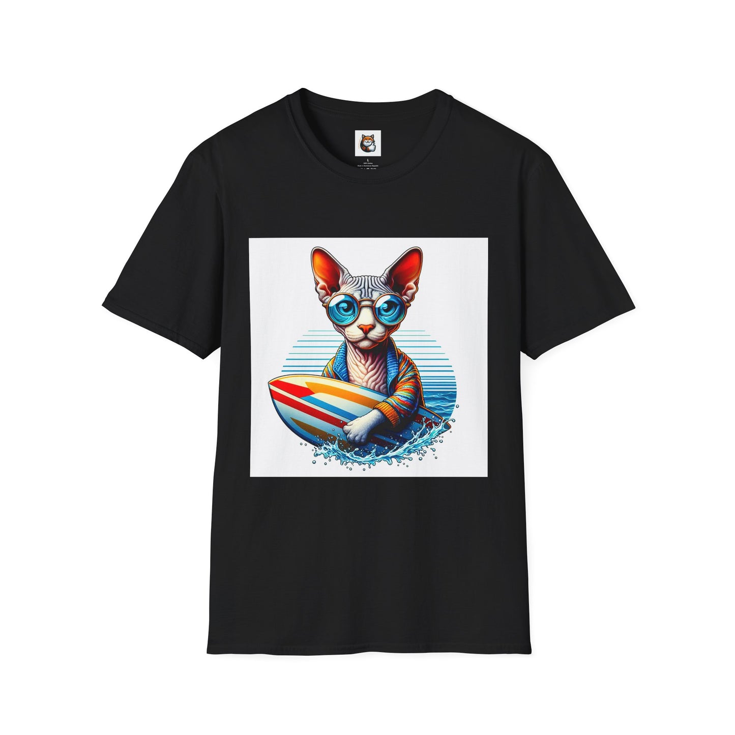 Devon Rex Cat Unisex Softstyle T-Shirt