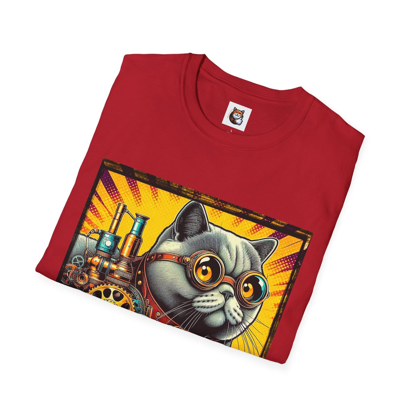 British Shorthair steam punk Softstyle T-Shirt