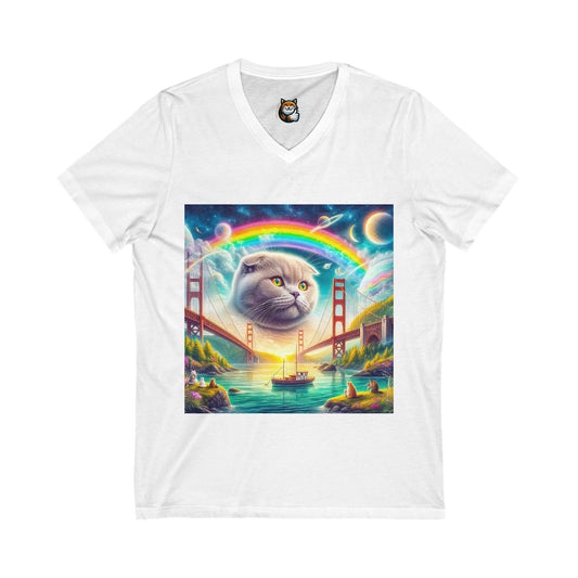 Scottish Fold Cat floating cat shirt