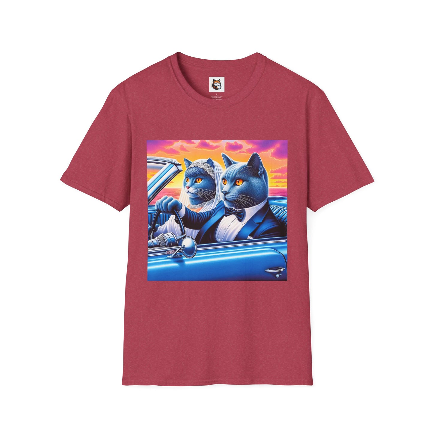 Russian Blue Cat  just married T-Shirt