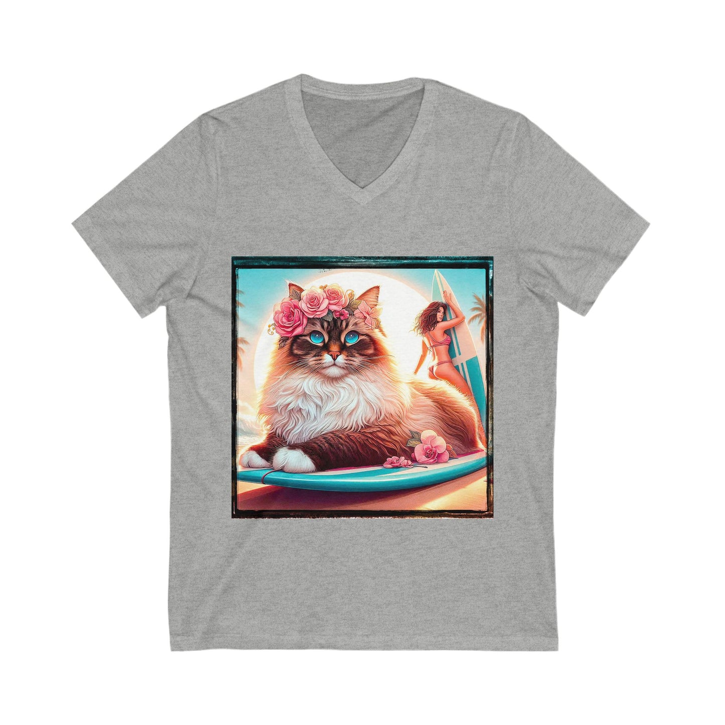 Birman Unisex Jersey Short Sleeve V-Neck Tee