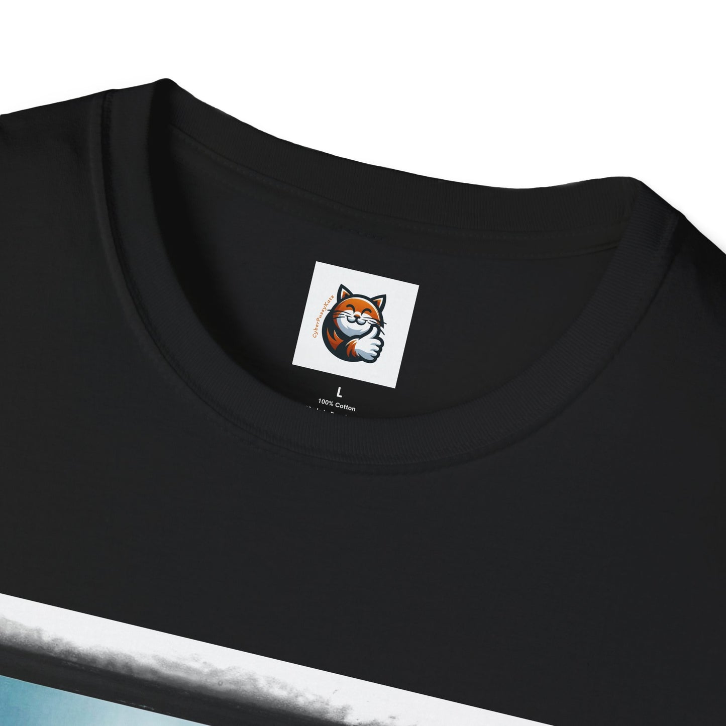 Cornish Rex Cat hat and bow tie Softstyle T-Shirt
