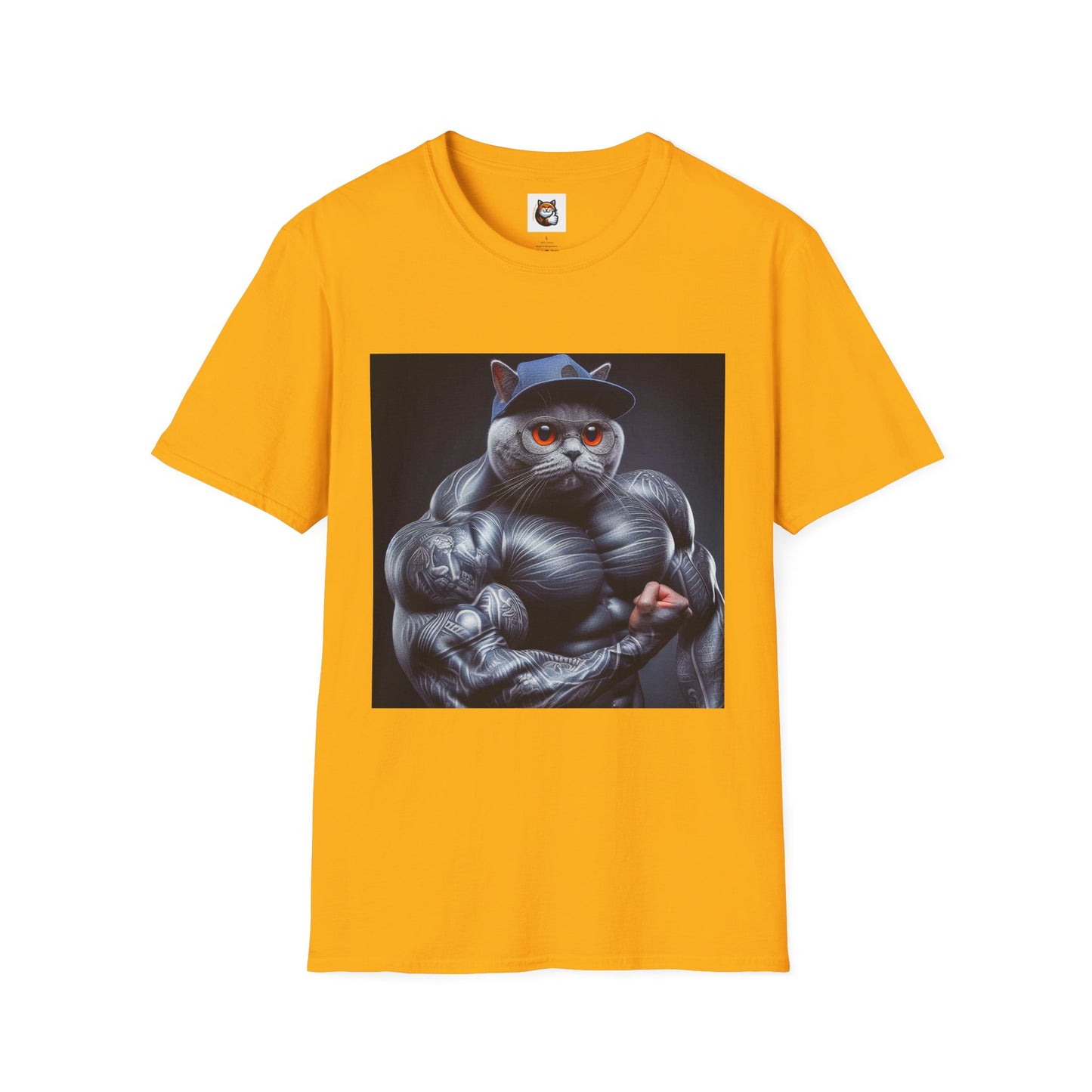 Russian Blue Cat arm day  T-Shirt