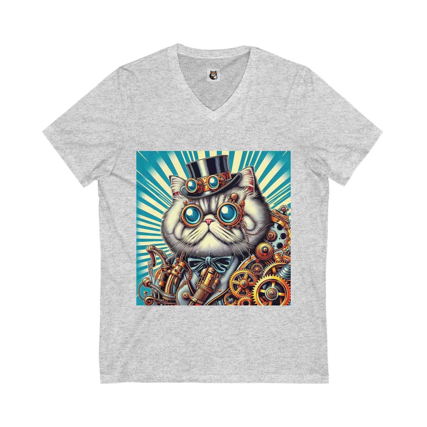 Selkirk Rex Design V-Neck steam punk
