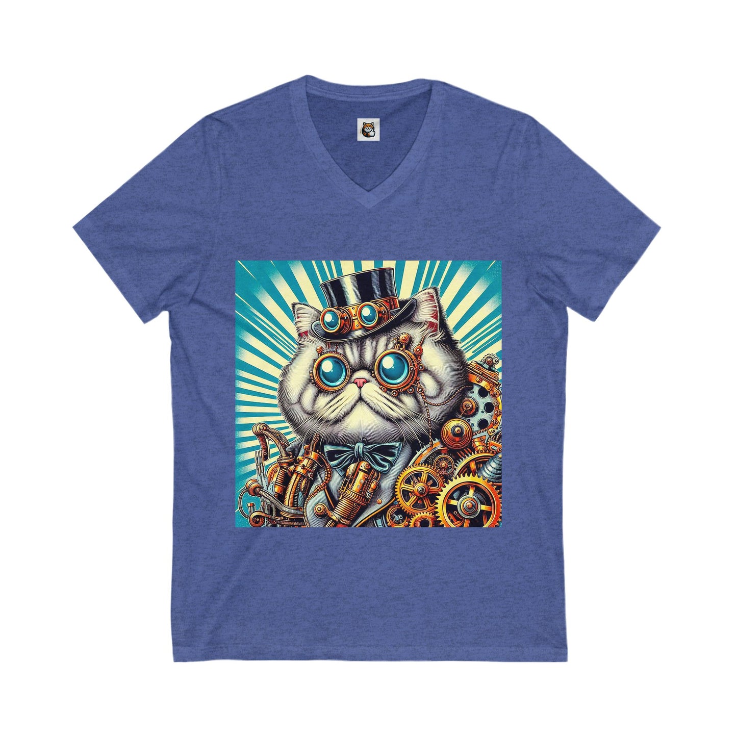 Selkirk Rex Design V-Neck steam punk