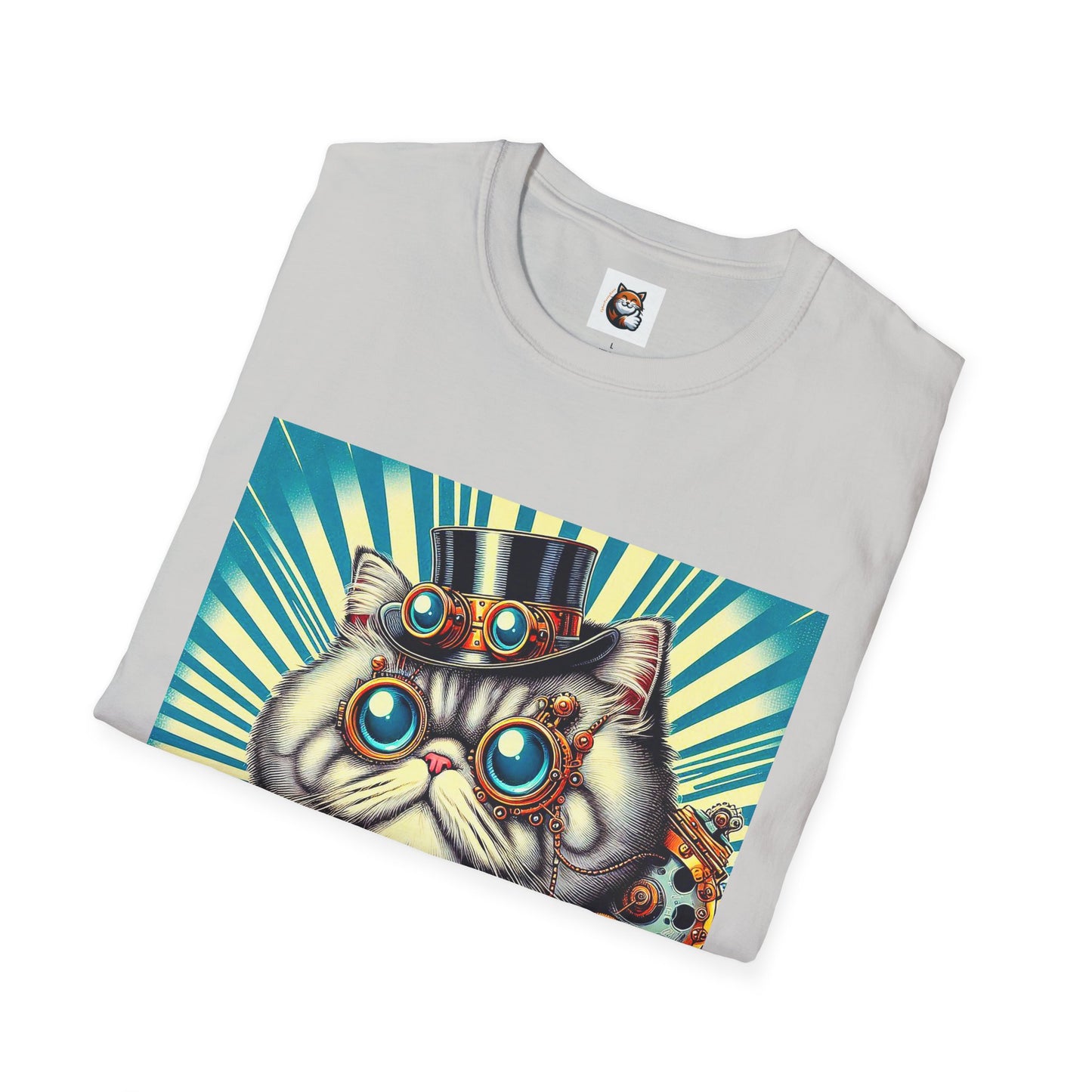 Selkirk Rex Cat T-Shirt steam punk
