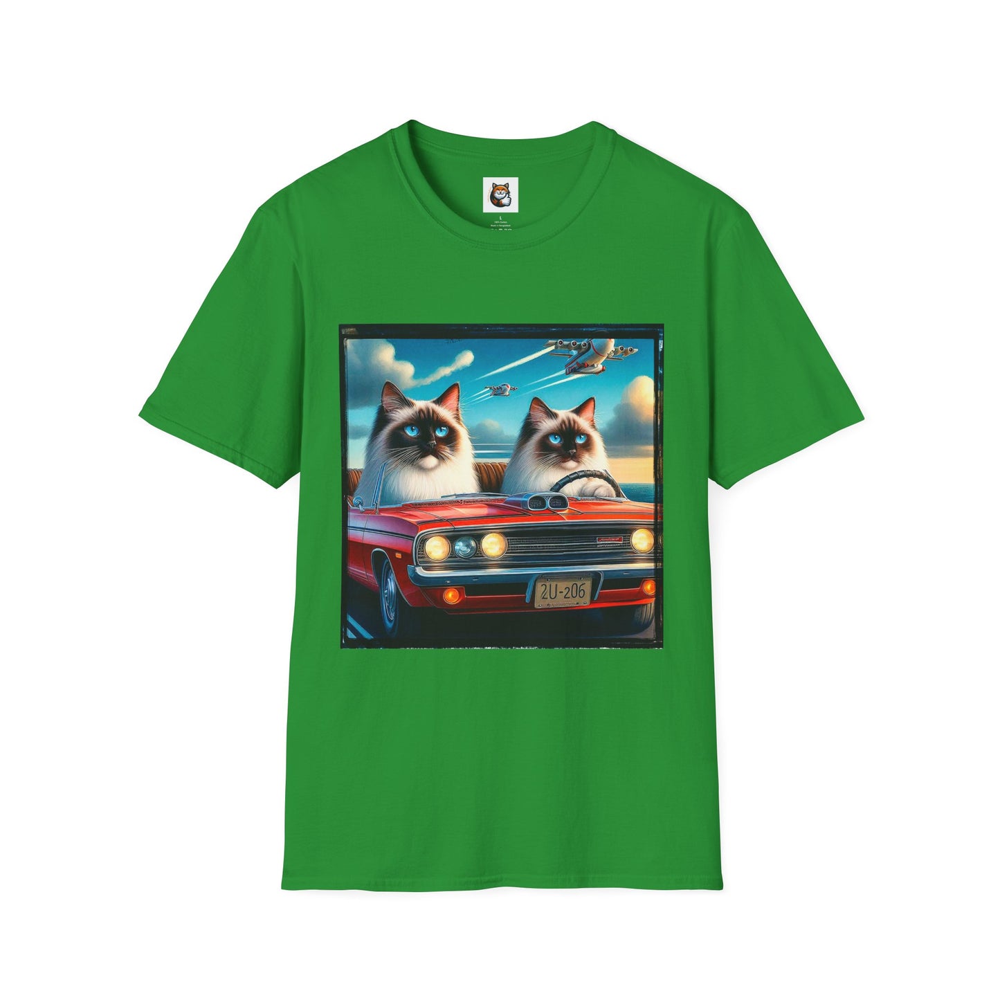 Wacky Birman night driving Softstyle T-Shirt