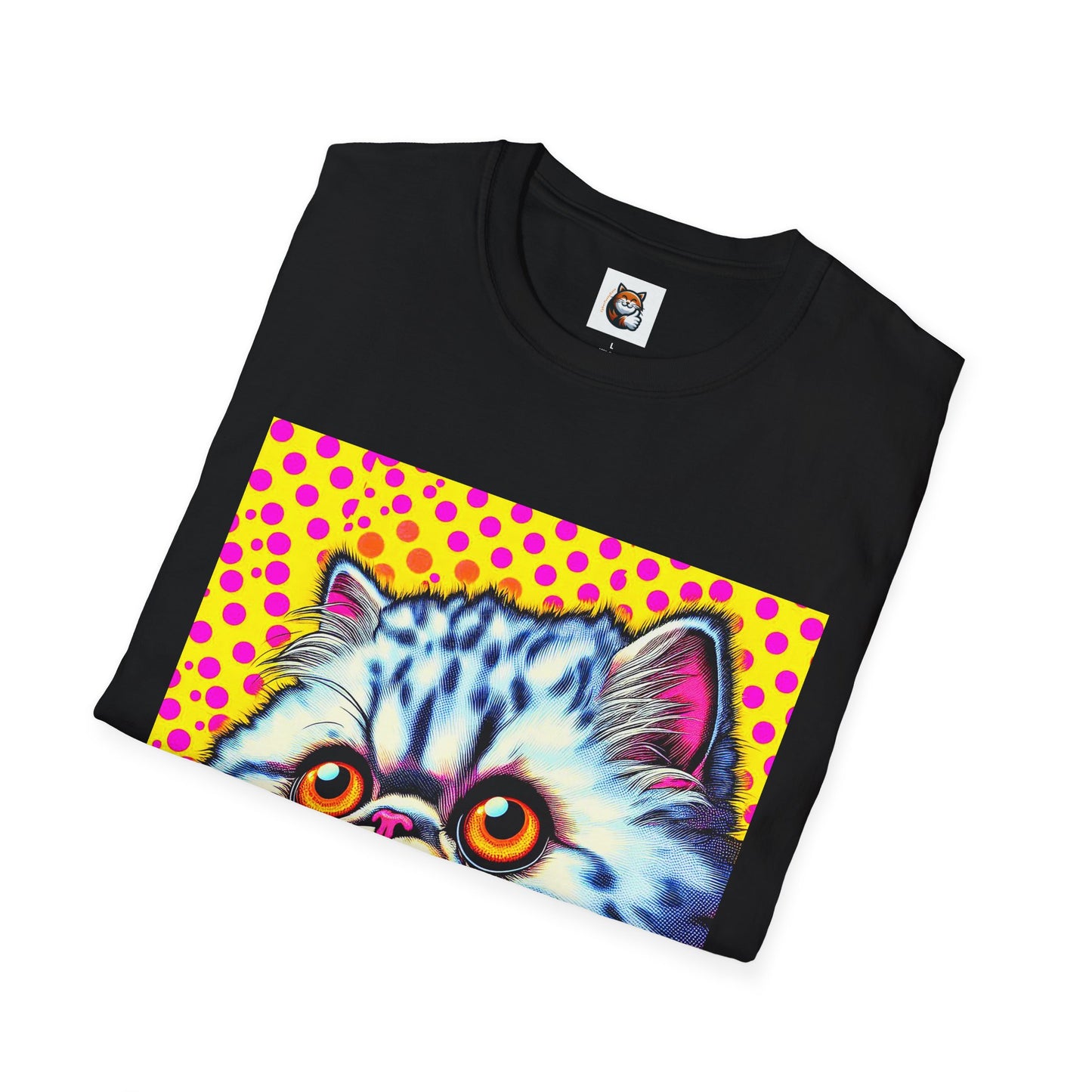 Selkirk Rex Cat T-Shirt comic book cutie