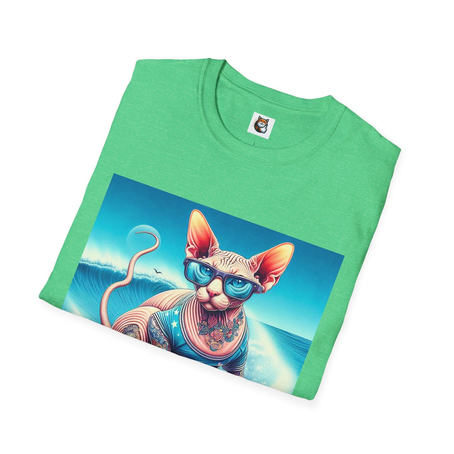Sphynx Cat surfing beauty shirt