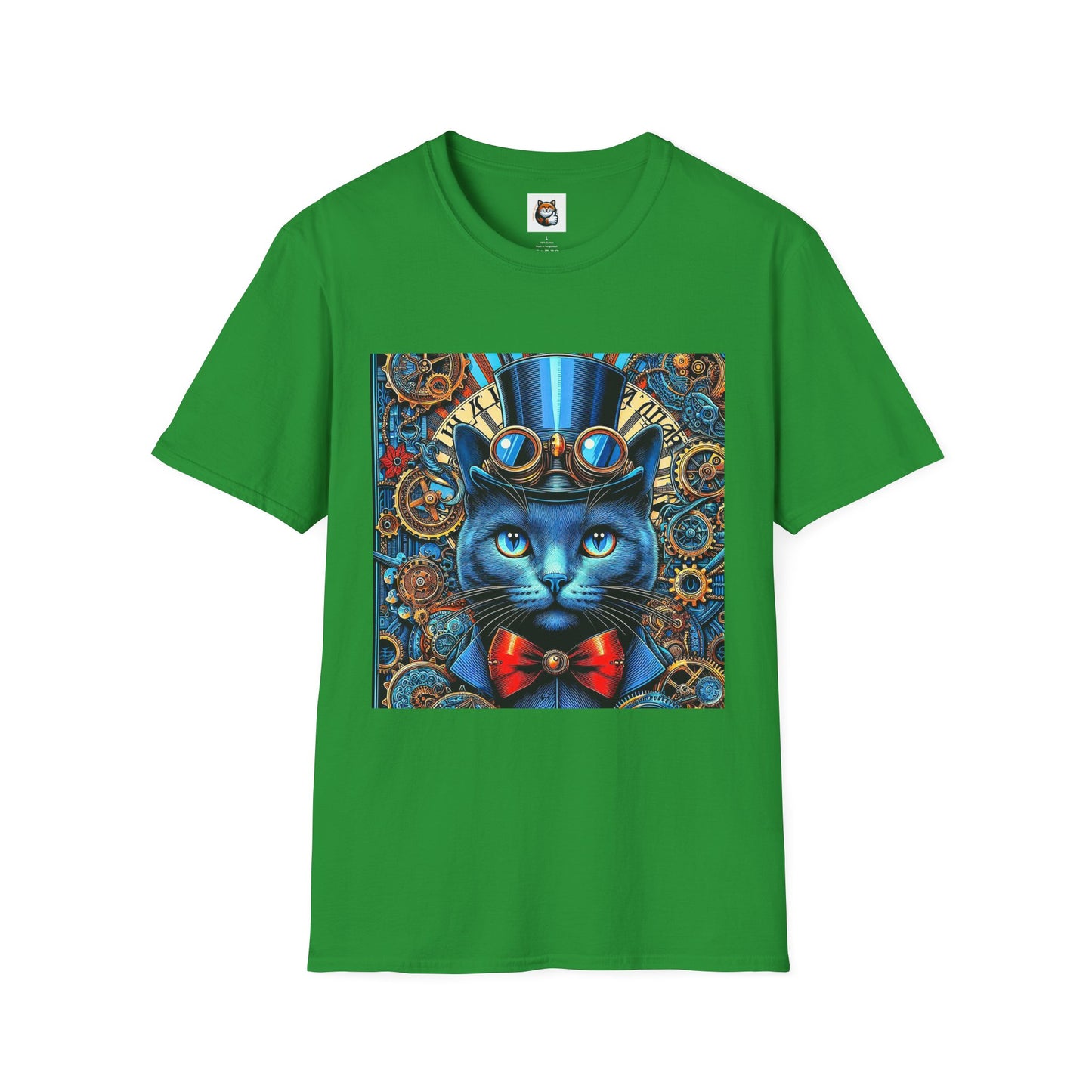 Russian Blue Cat Unisex Softstyle T-Shirt