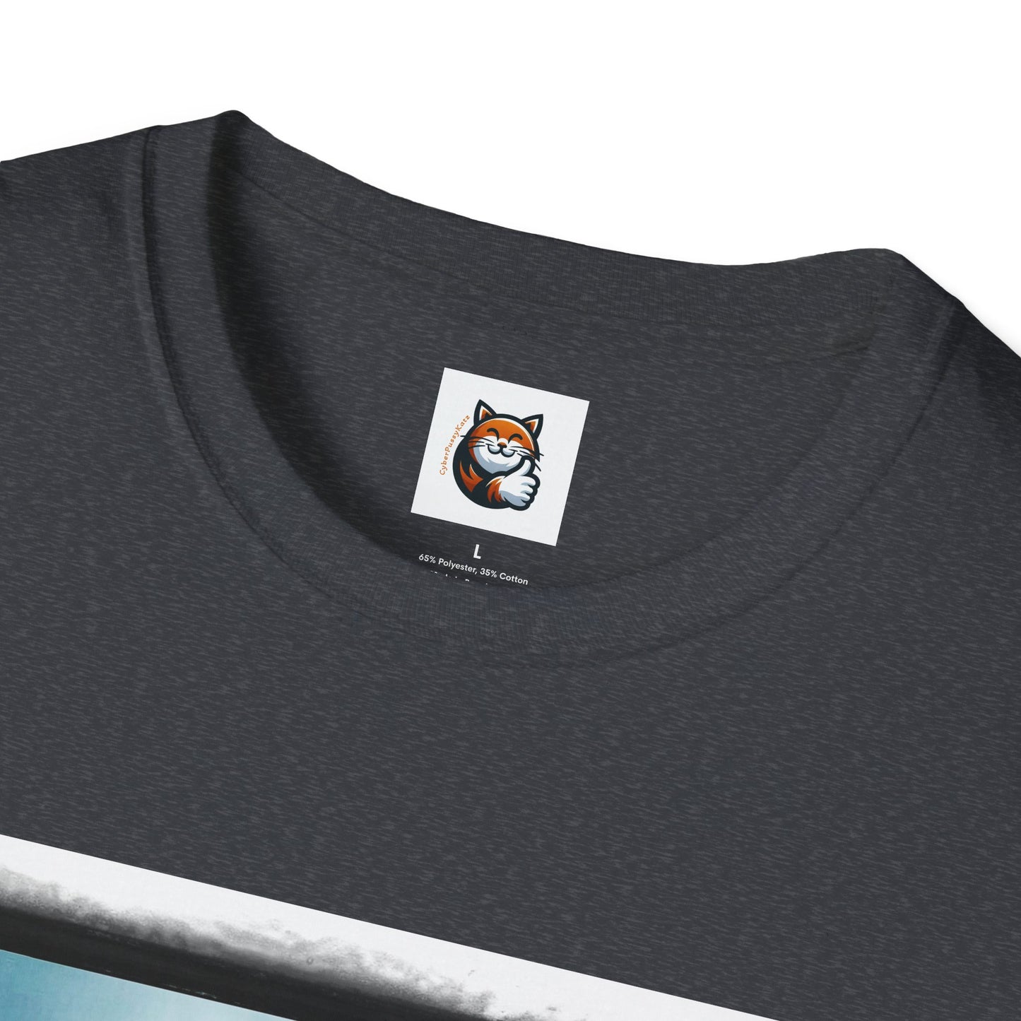 Cornish Rex Cat hat and bow tie Softstyle T-Shirt