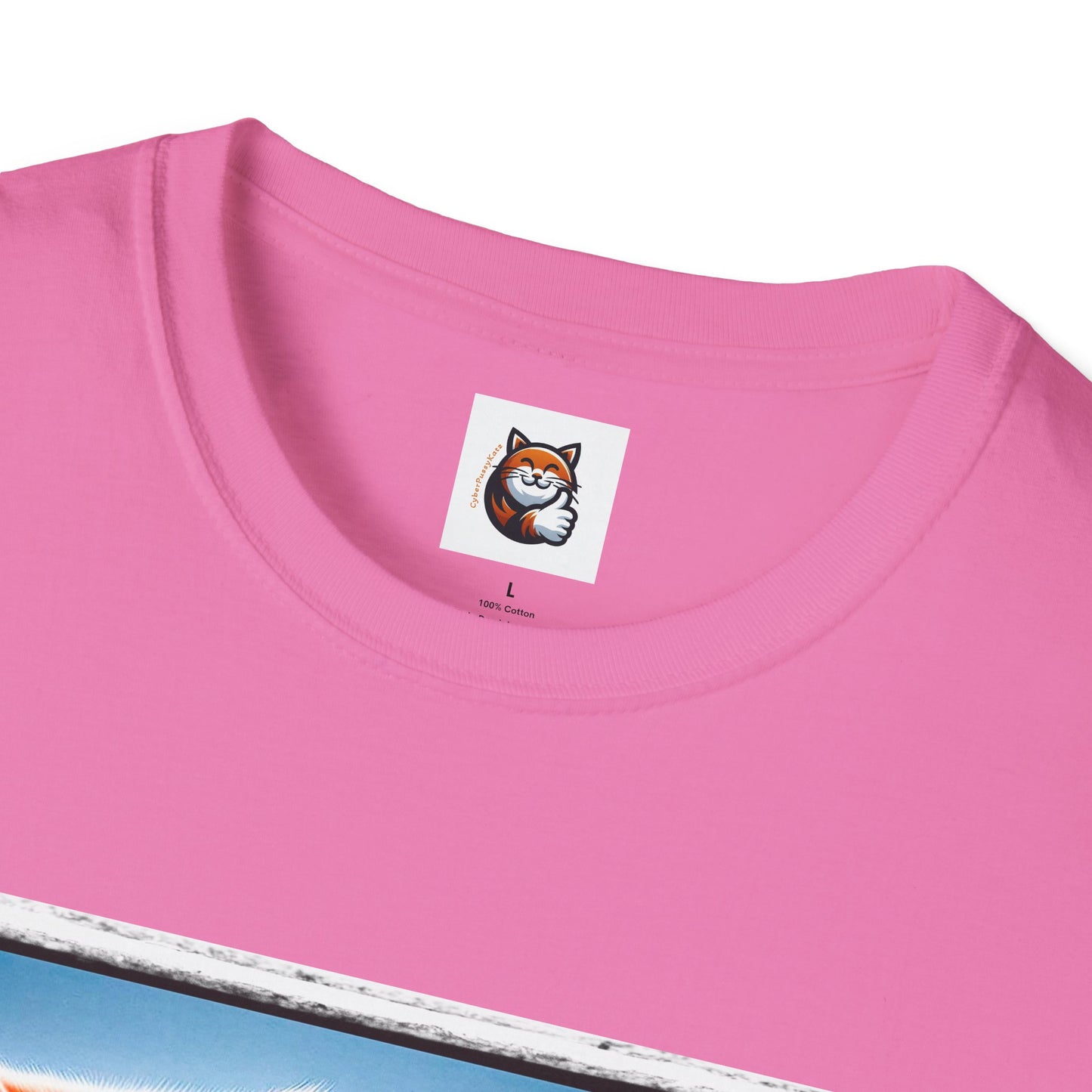 Wacky Exotic Shorthair Cat Unisex Softstyle T-Shirt