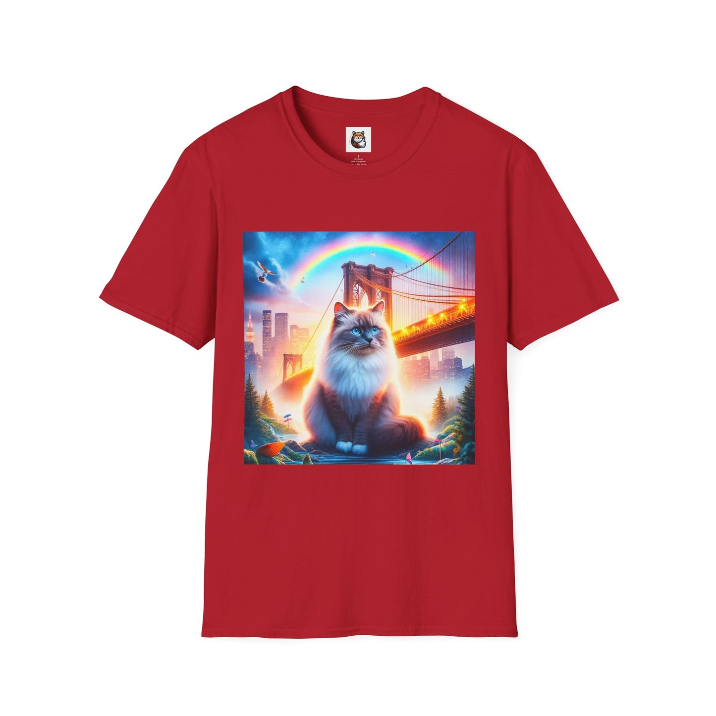 Ragdoll Unisex  rainbow bridge T-Shirt