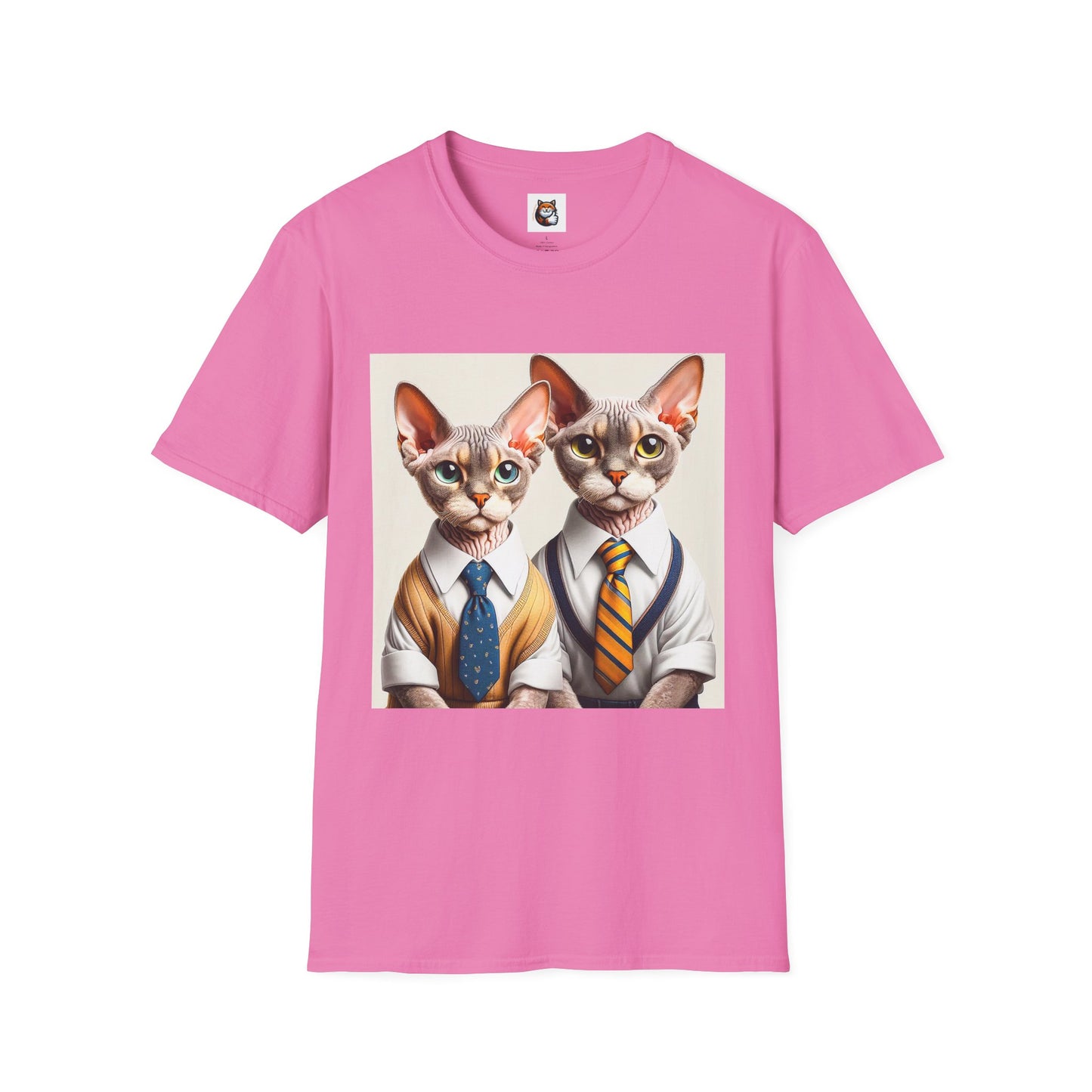 Devon Rex Cat suits Softstyle T-Shirt