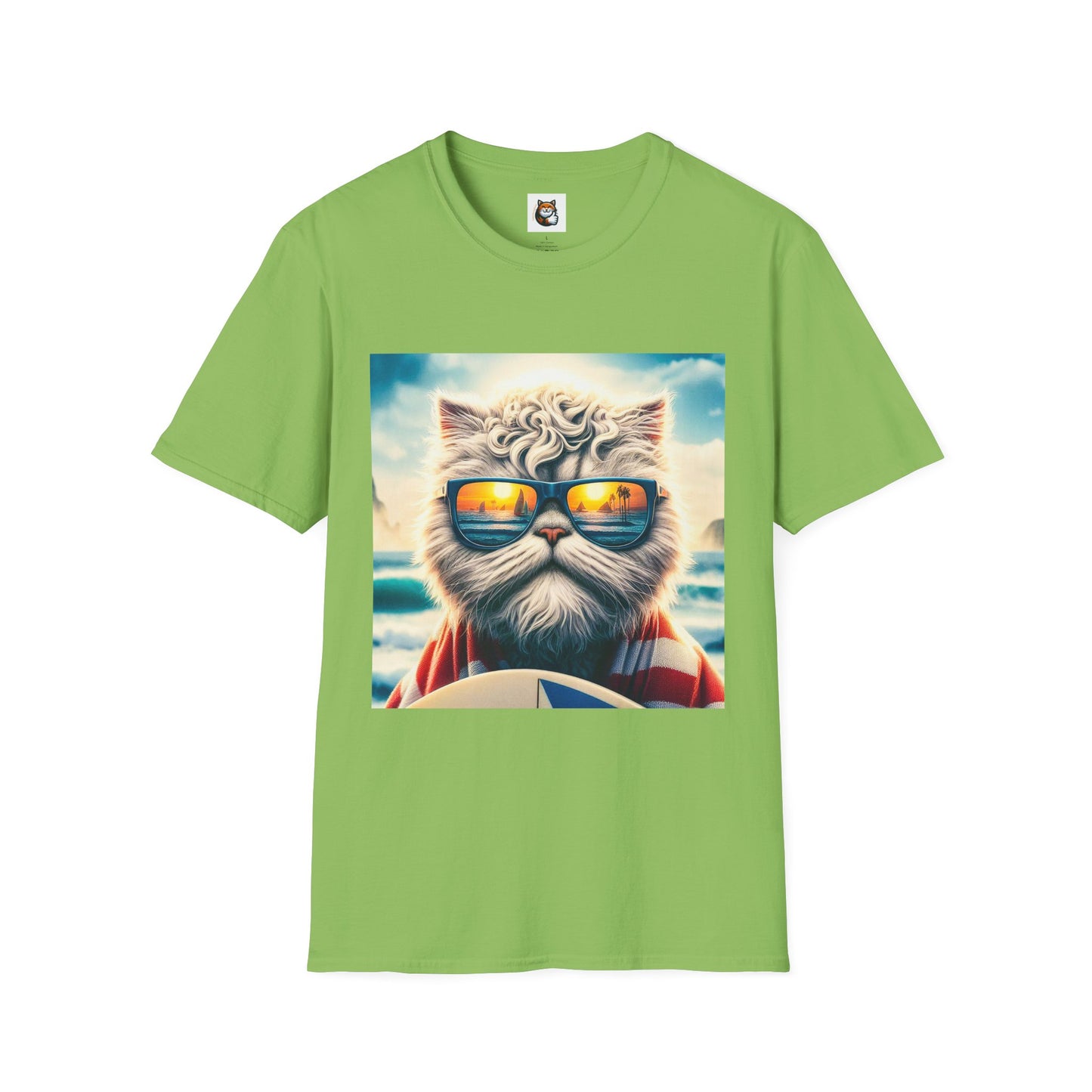 Selkirk Rex Cat T-Shirt  beach day