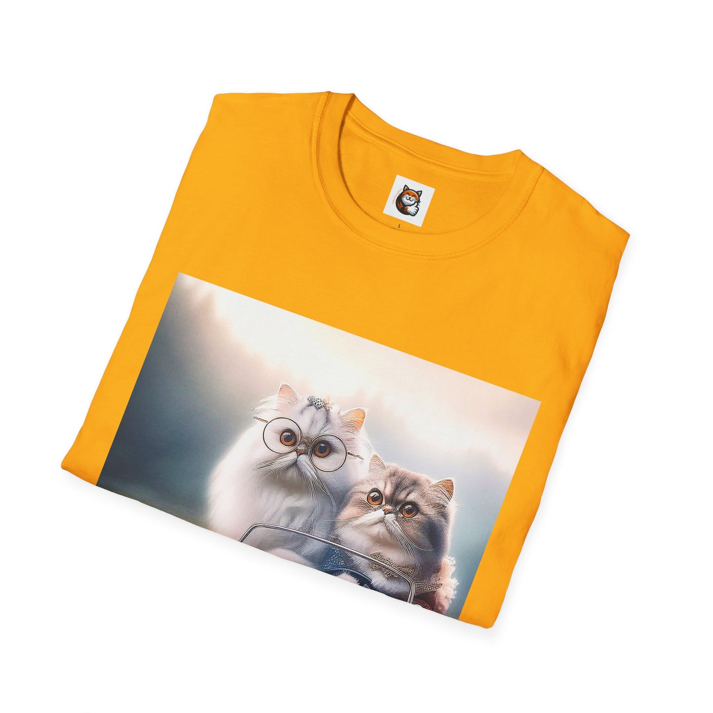 Wacky Persian Cat Unisex Softstyle T-Shirt