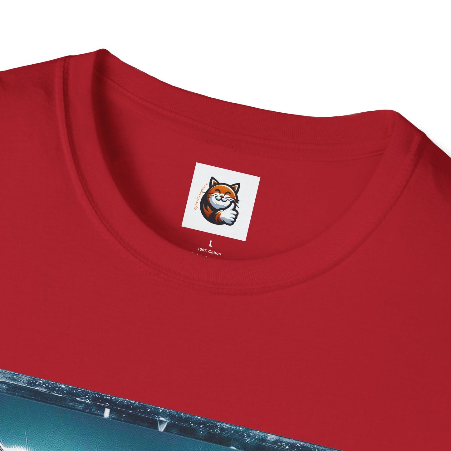 Wacky British Shorthair tiny red car Softstyle T-Shirt