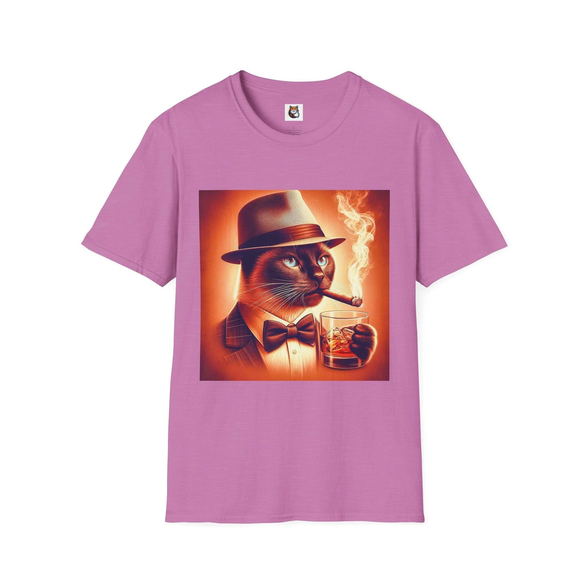 Siamese Cat cigar smoking by Printify