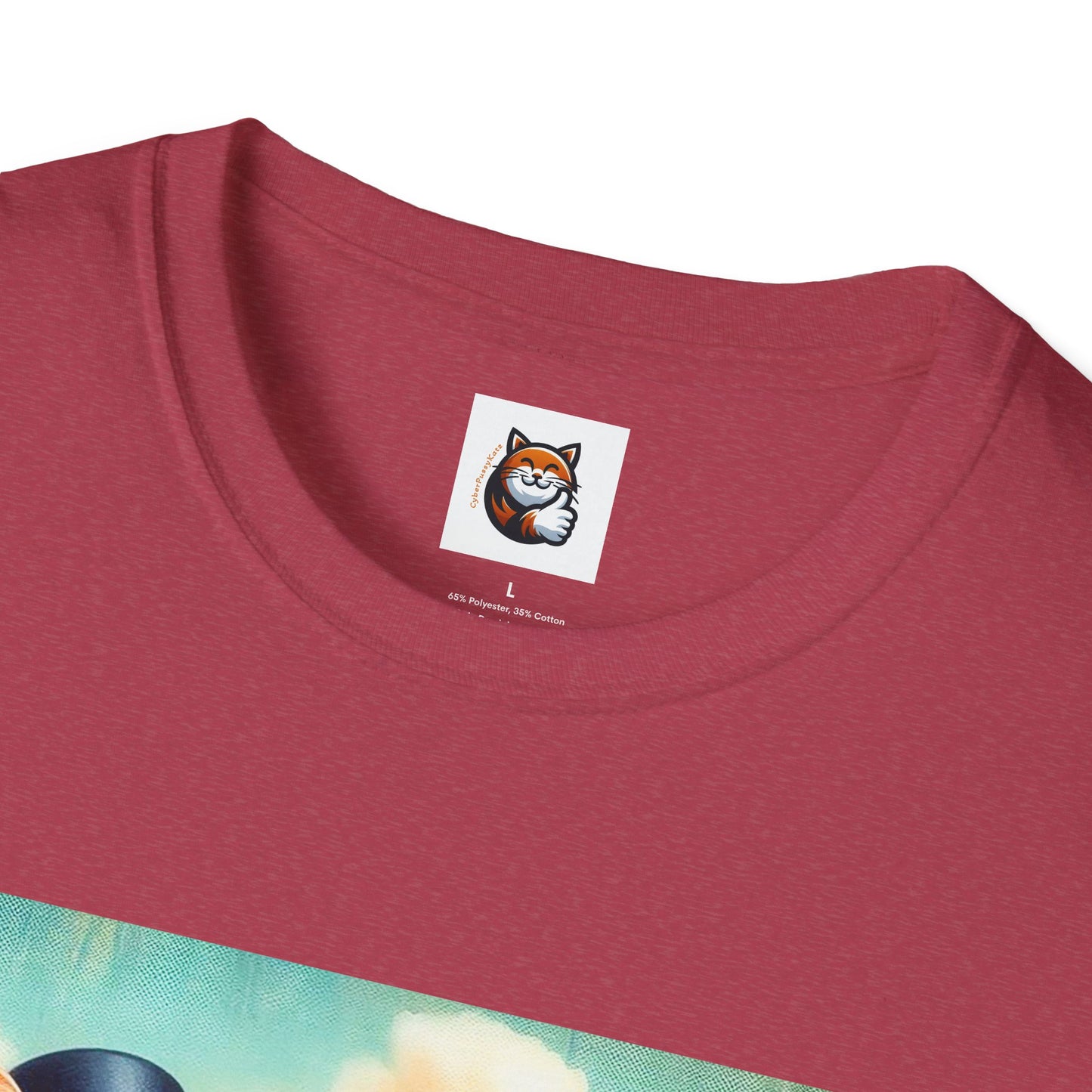 Wacky Domestic Cat Unisex Softstyle T-Shirt