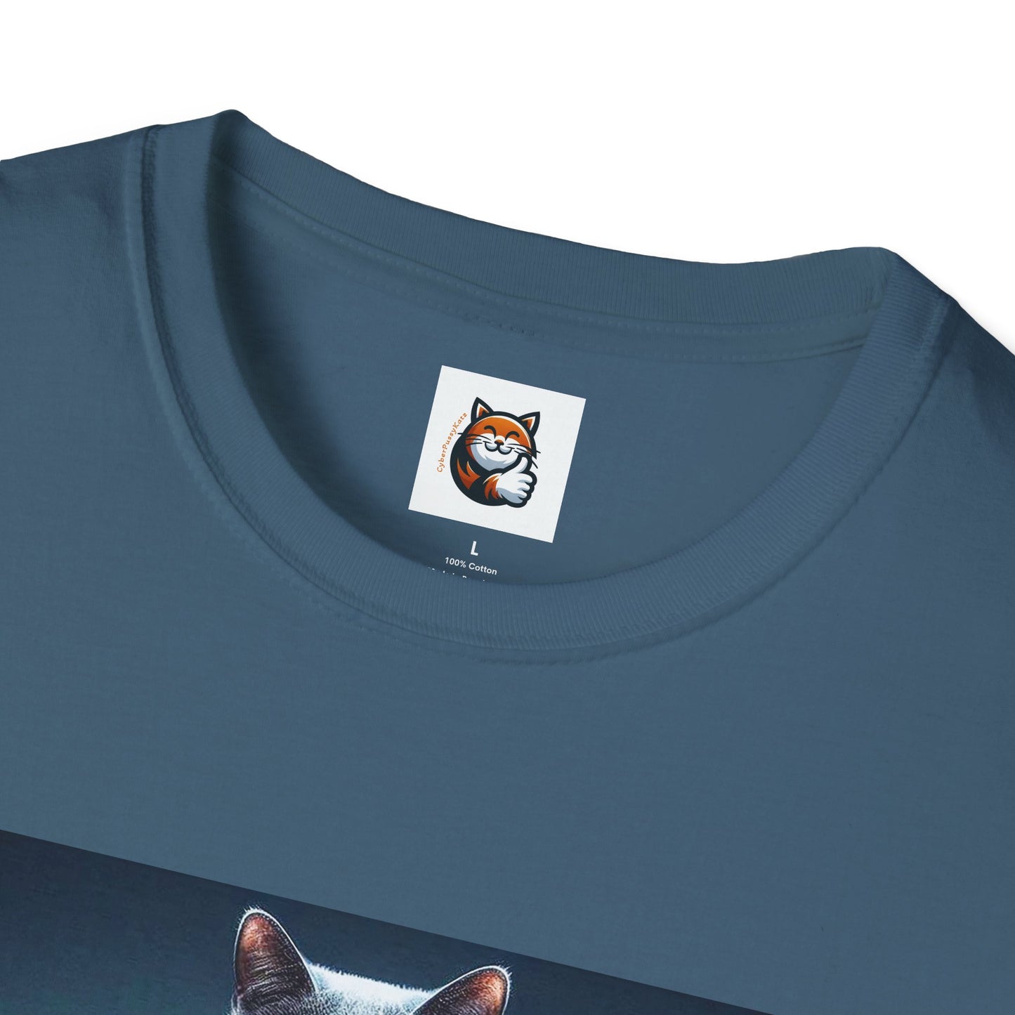 Russian Blue Cat Unisex Softstyle T-Shirt
