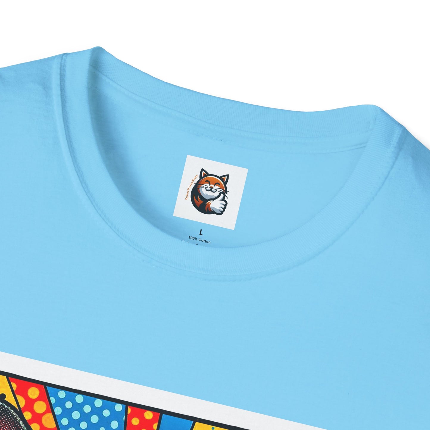 Devon Rex Comic book  Unisex Softstyle T-Shirt