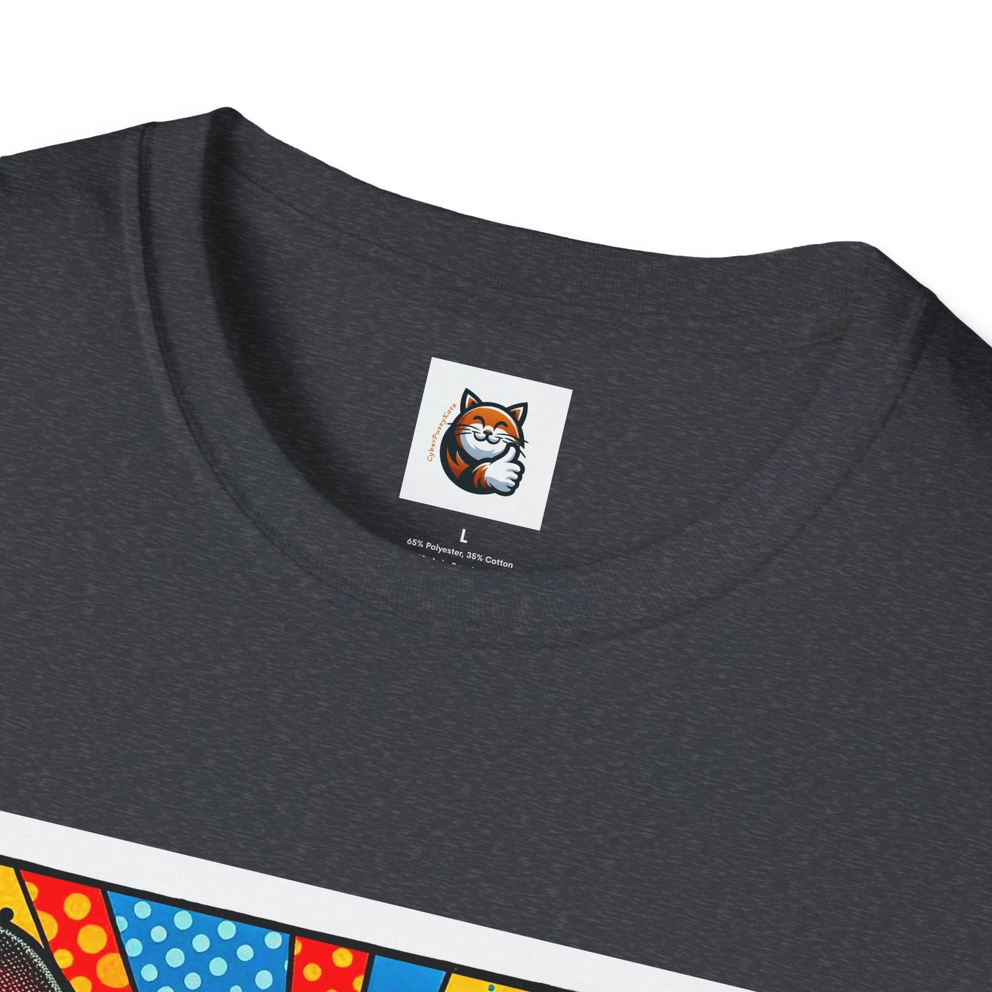 Devon Rex Comic book  Unisex Softstyle T-Shirt