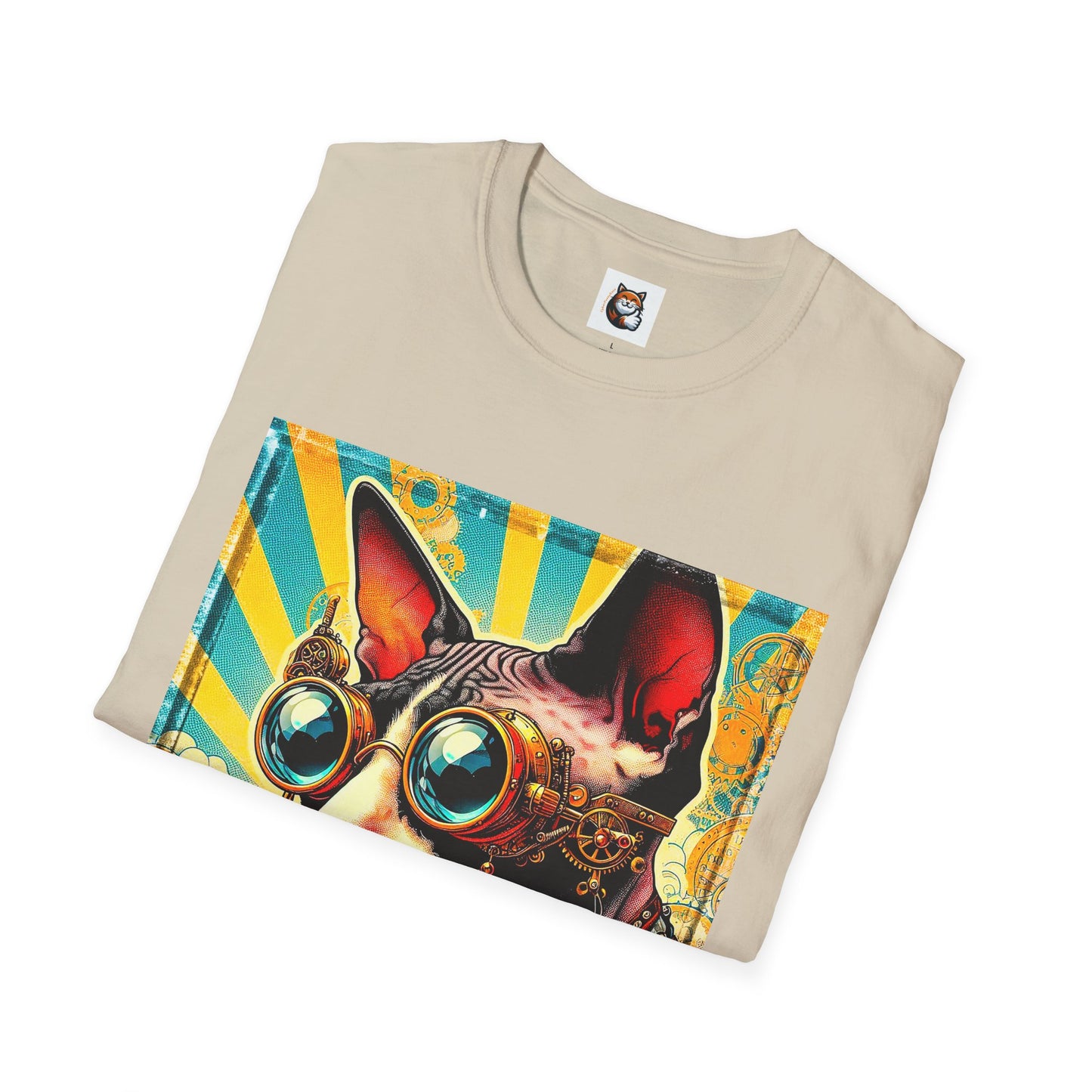 Cornish Rex Cat Unisex steam punk  T-Shirt