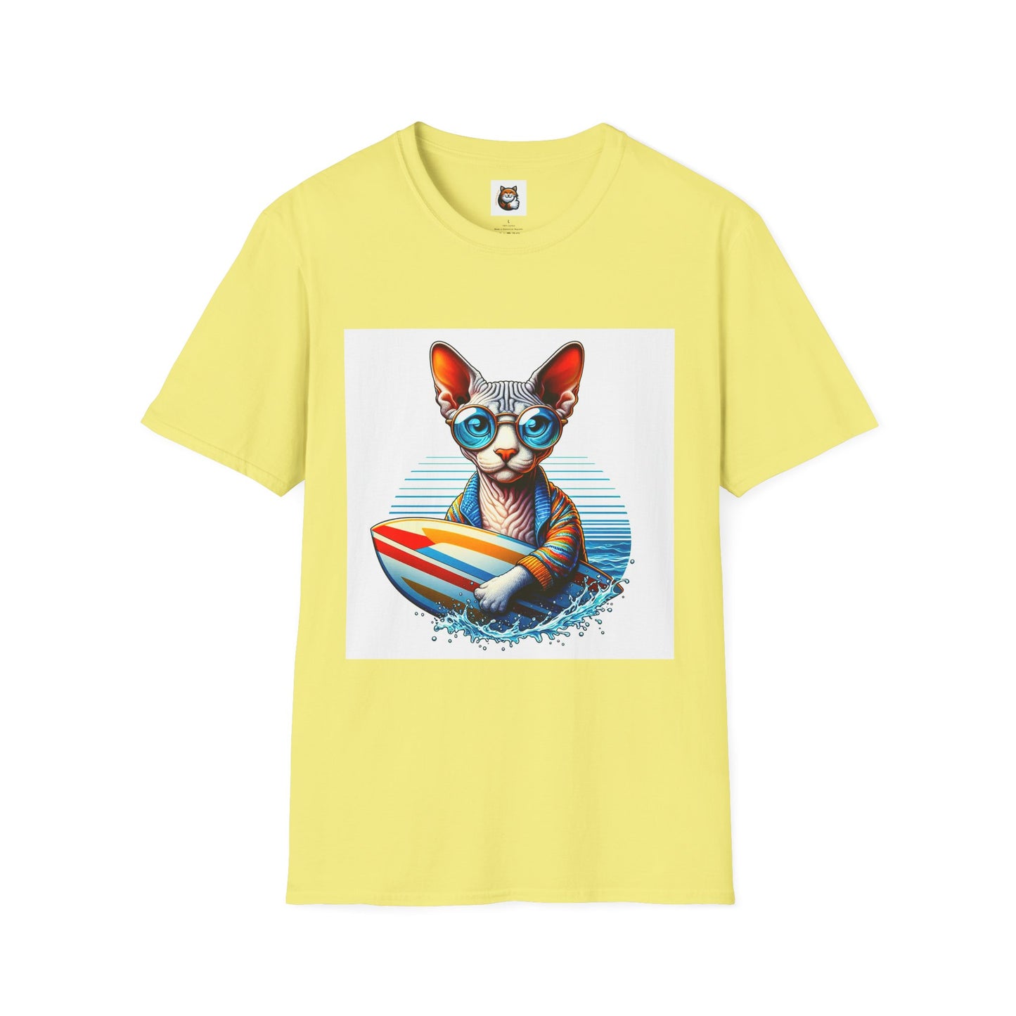 Devon Rex Cat Unisex Softstyle T-Shirt
