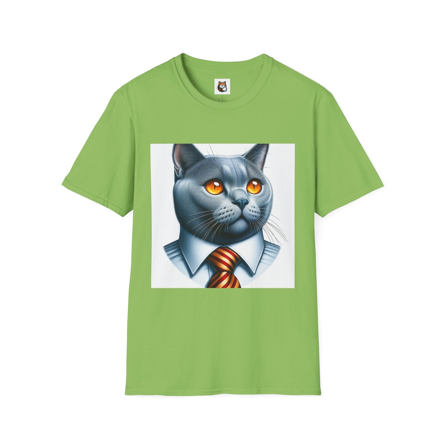 Russian Blue Cat suit and tie  T-Shirt