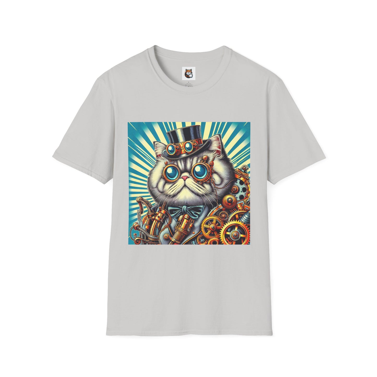 Selkirk Rex Cat T-Shirt steam punk