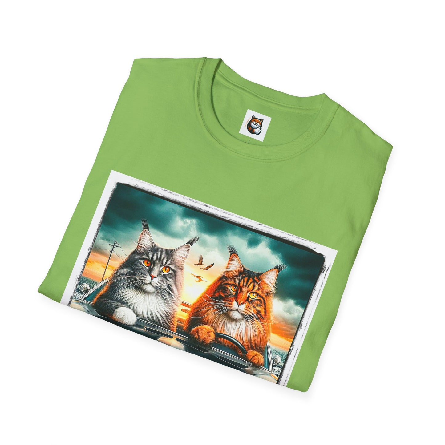 Wacky Maine Coon Unisex Softstyle T-Shirt