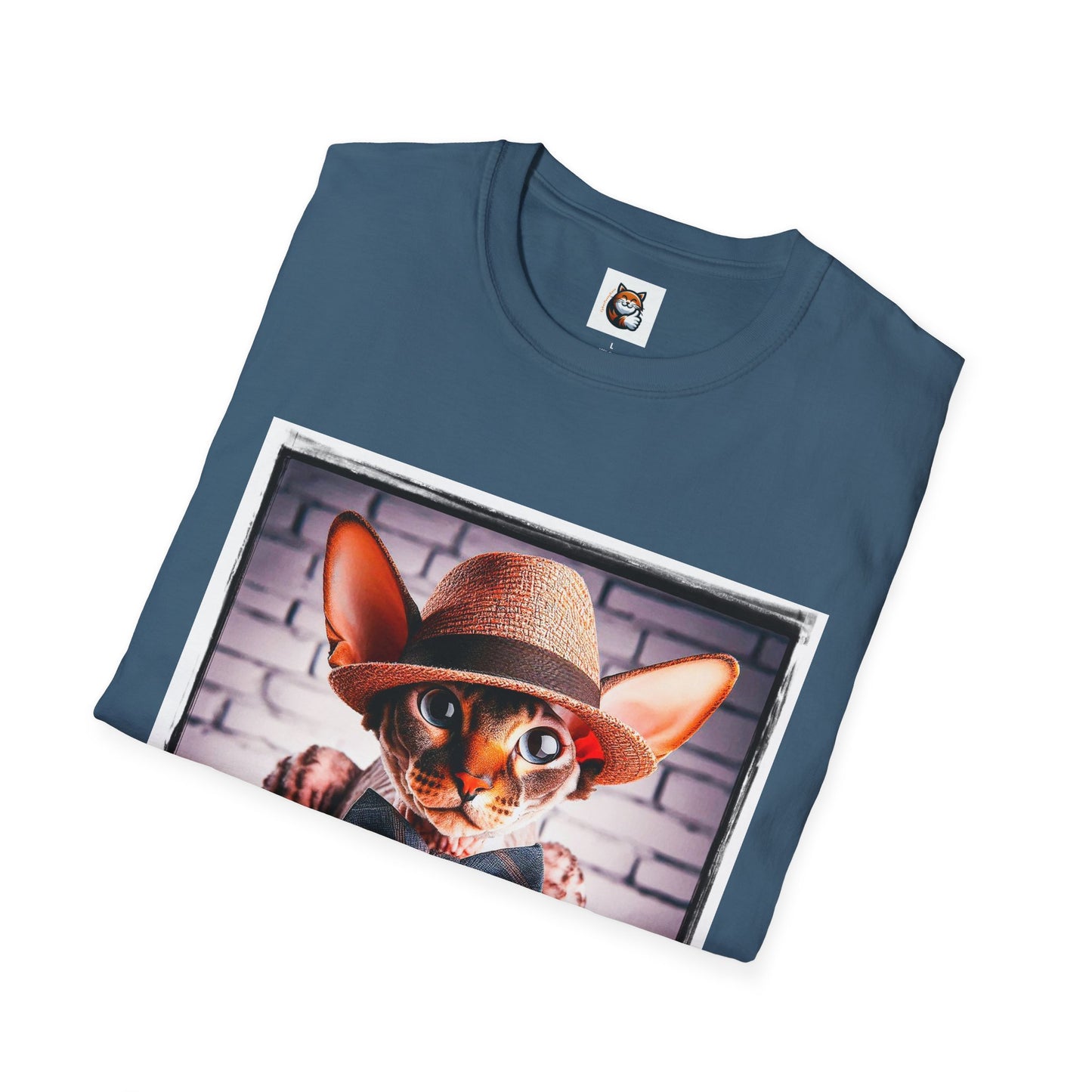 Cornish Rex Cat bow tie and hat T-Shirt